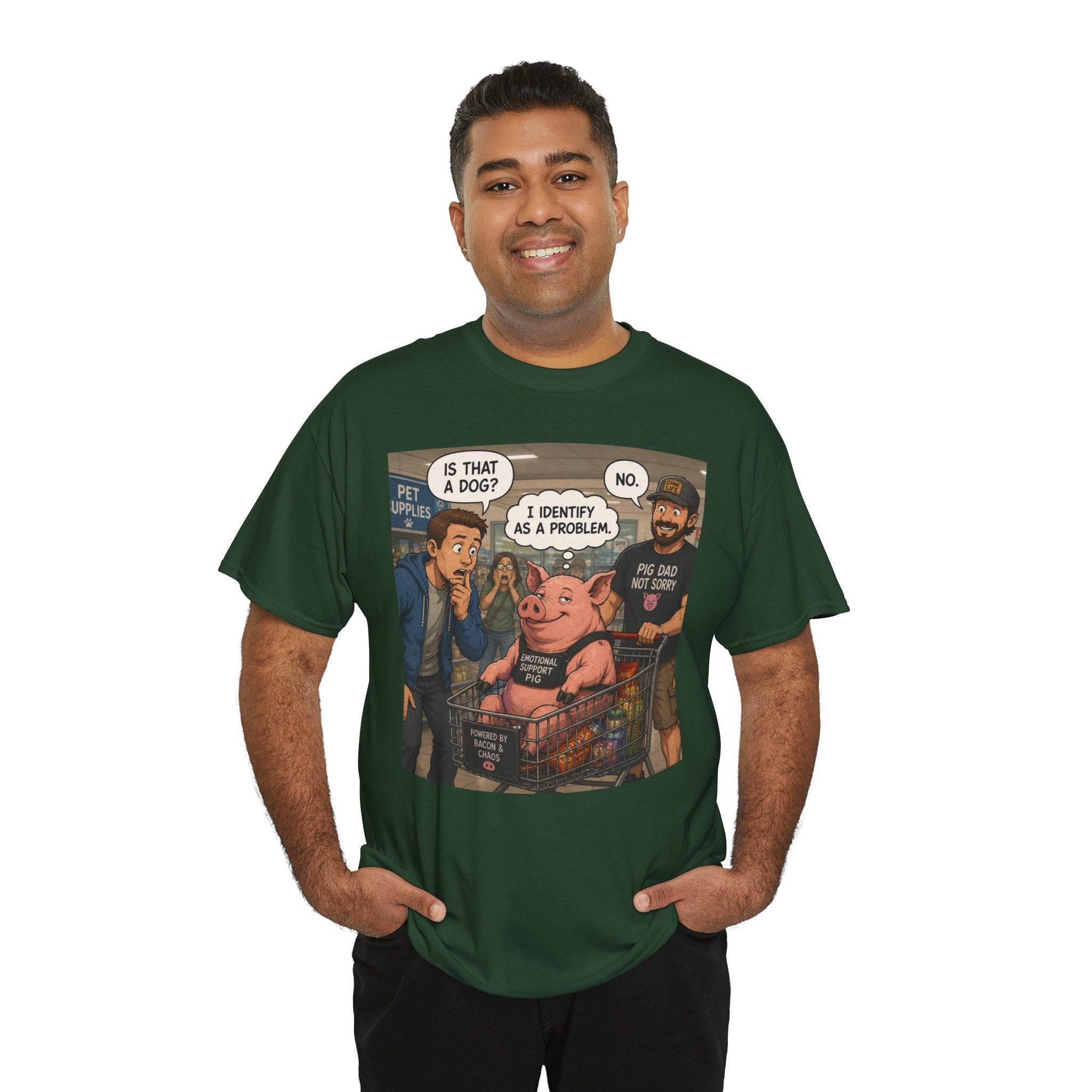 Creature Kingdom "I Identify as a Problem" Pig Tee