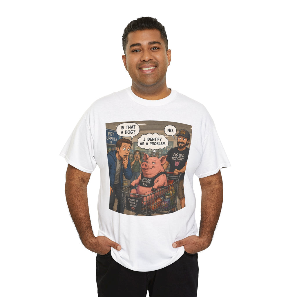 Creature Kingdom "I Identify as a Problem" Pig Tee