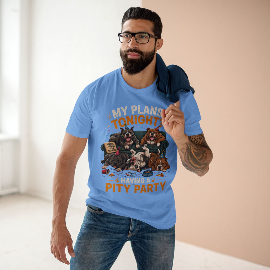 Creature Kingdom "My Plans Tonight? Having a PITY Party!" Pitbull Tee
