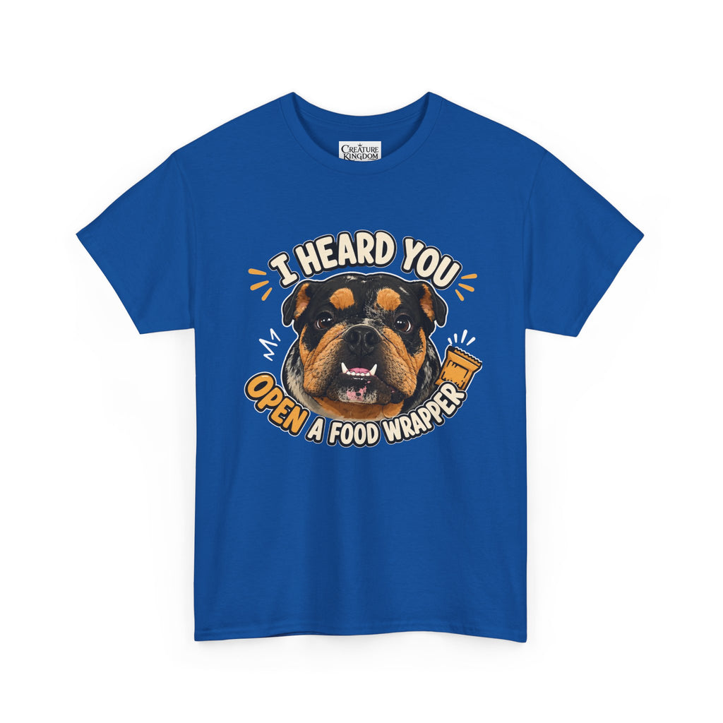 I Heard You Open A Food Wrapper Rottweiler T-Shirt