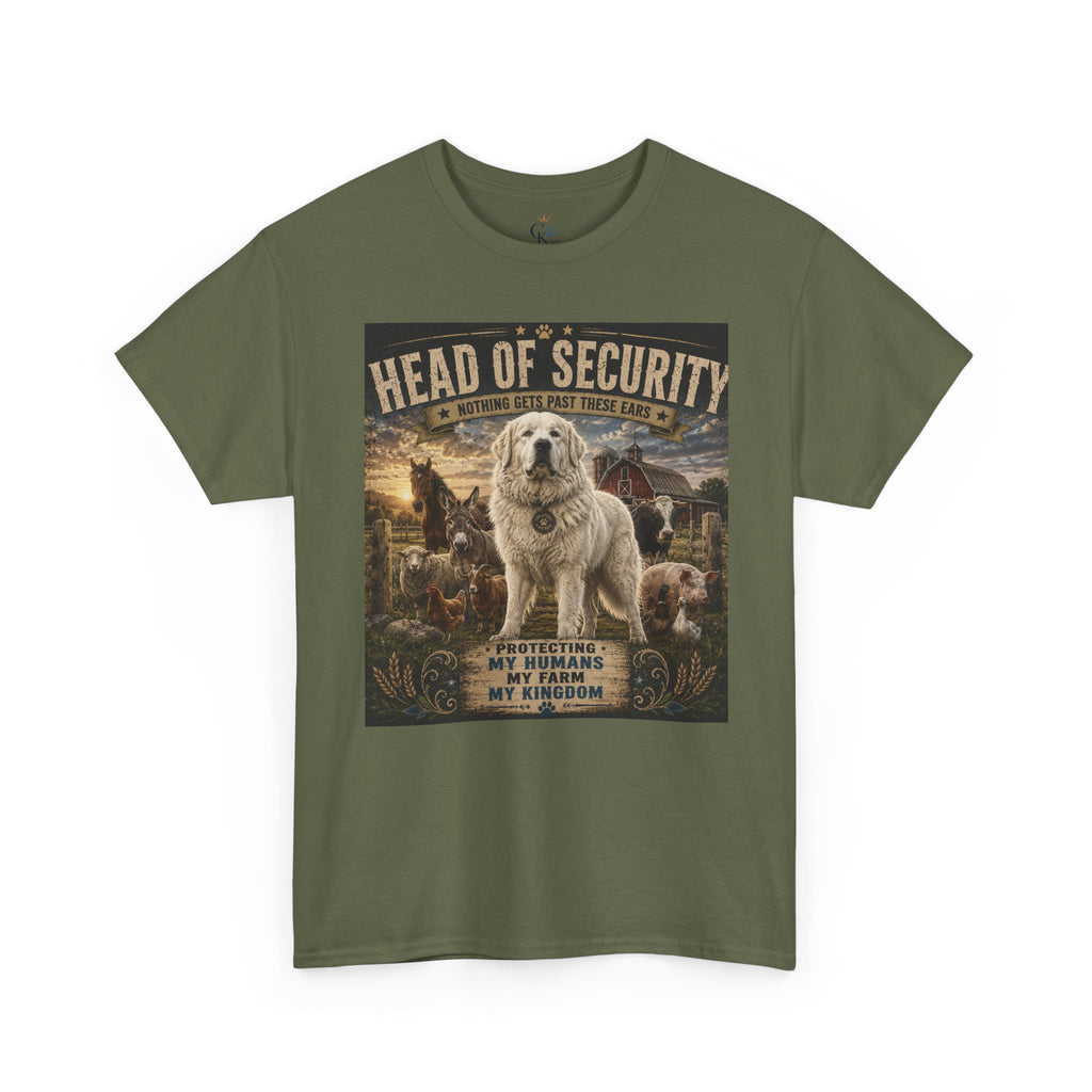 "Head of Security" Great Pyrenees Tee