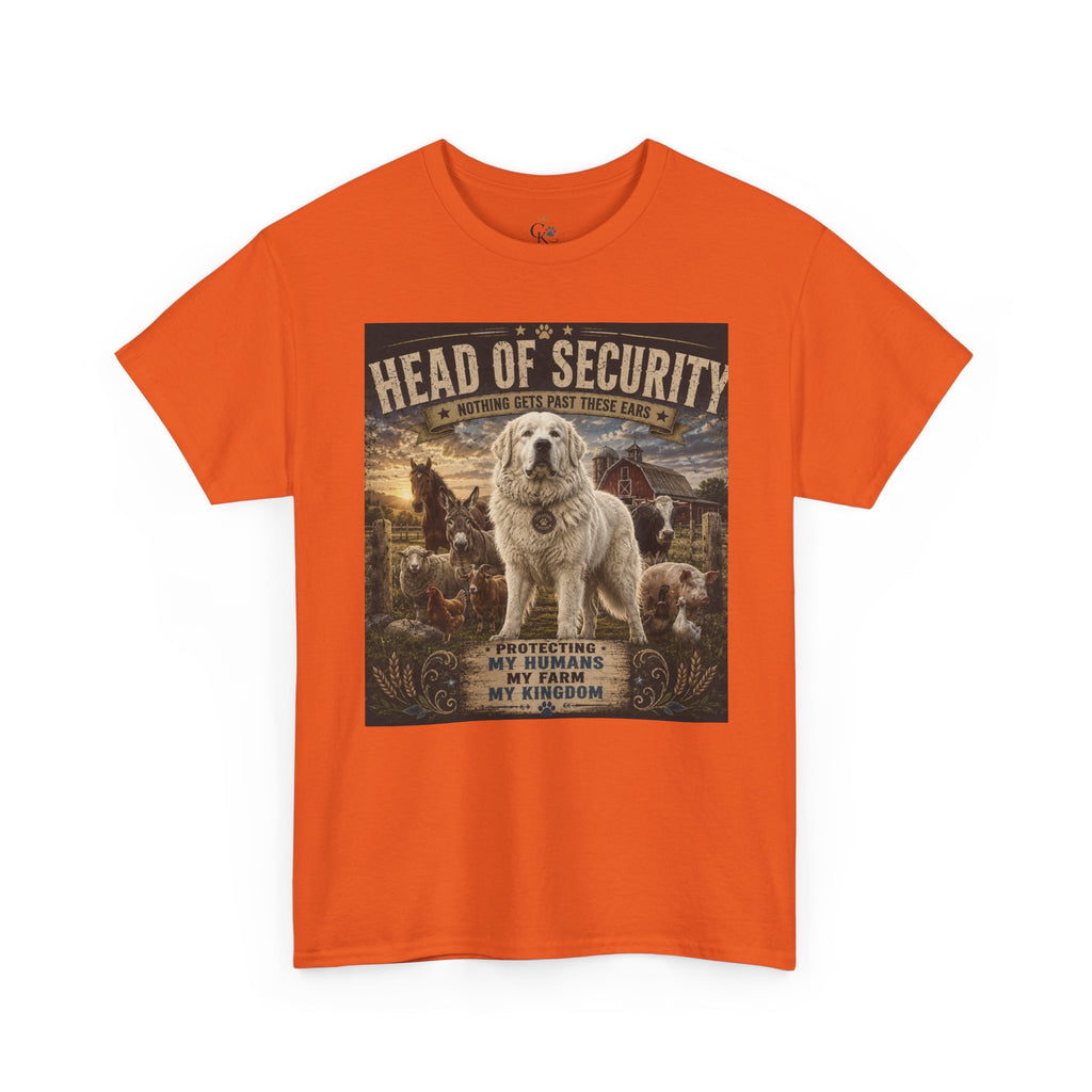 "Head of Security" Great Pyrenees Tee