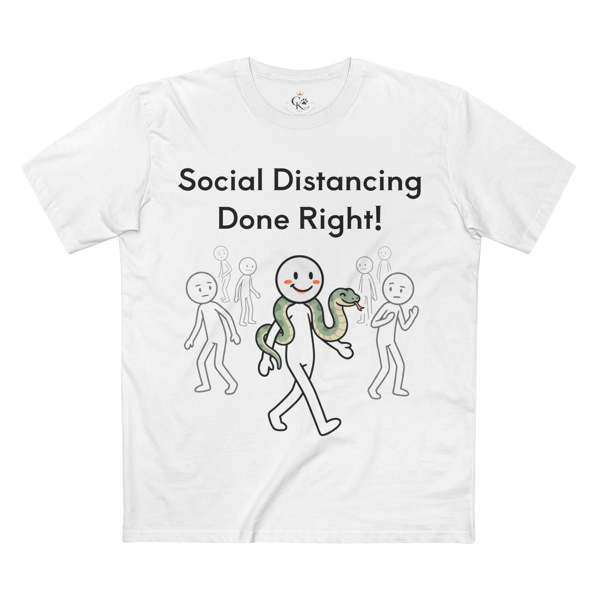 Creature Kingdom "Social Distancing Done Right!" Snake Tee