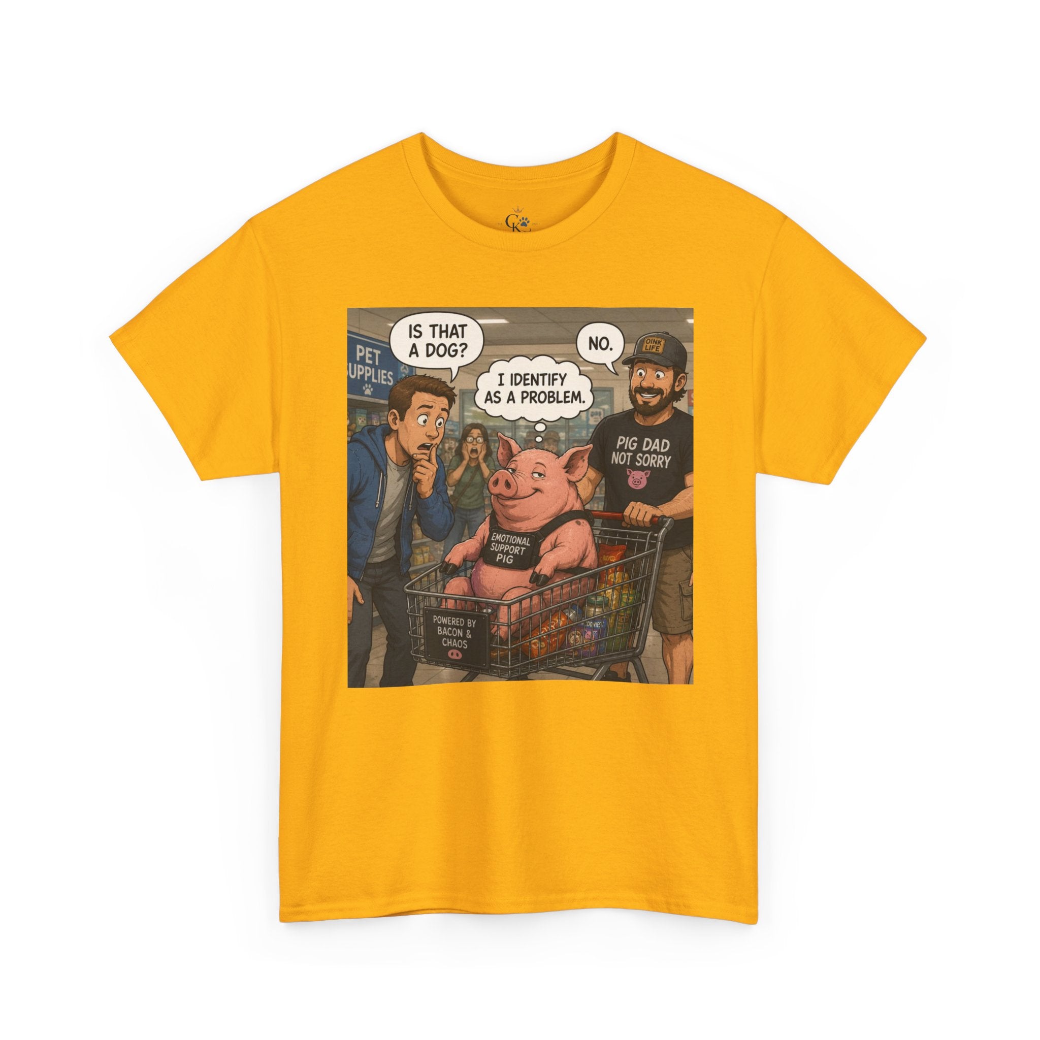 Creature Kingdom "I Identify as a Problem" Pig Tee