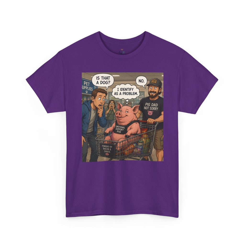 Creature Kingdom "I Identify as a Problem" Pig Tee