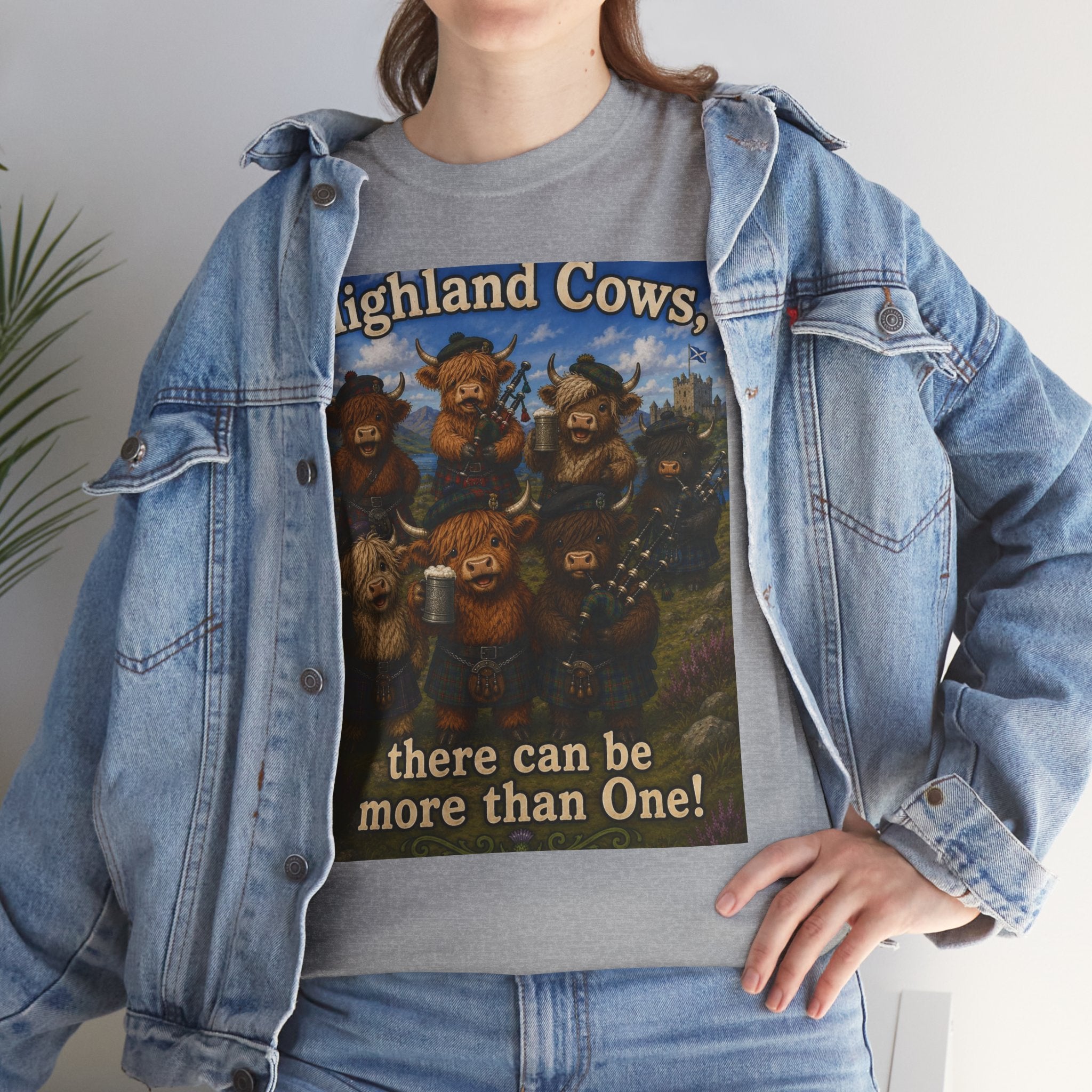 Creature Kingdom "Highlander Cows, There Can Be More Than One!" Highlander Cow Tee
