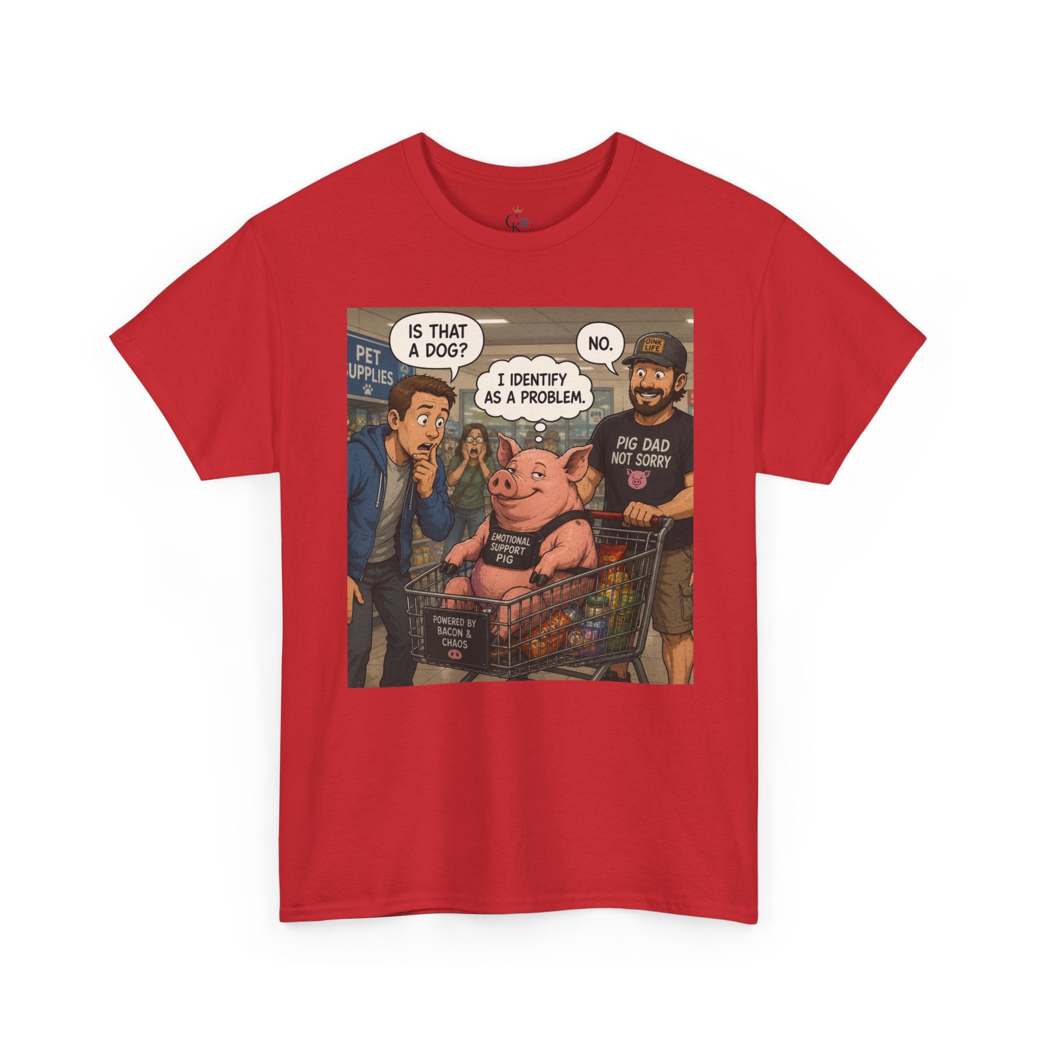 Creature Kingdom "I Identify as a Problem" Pig Tee