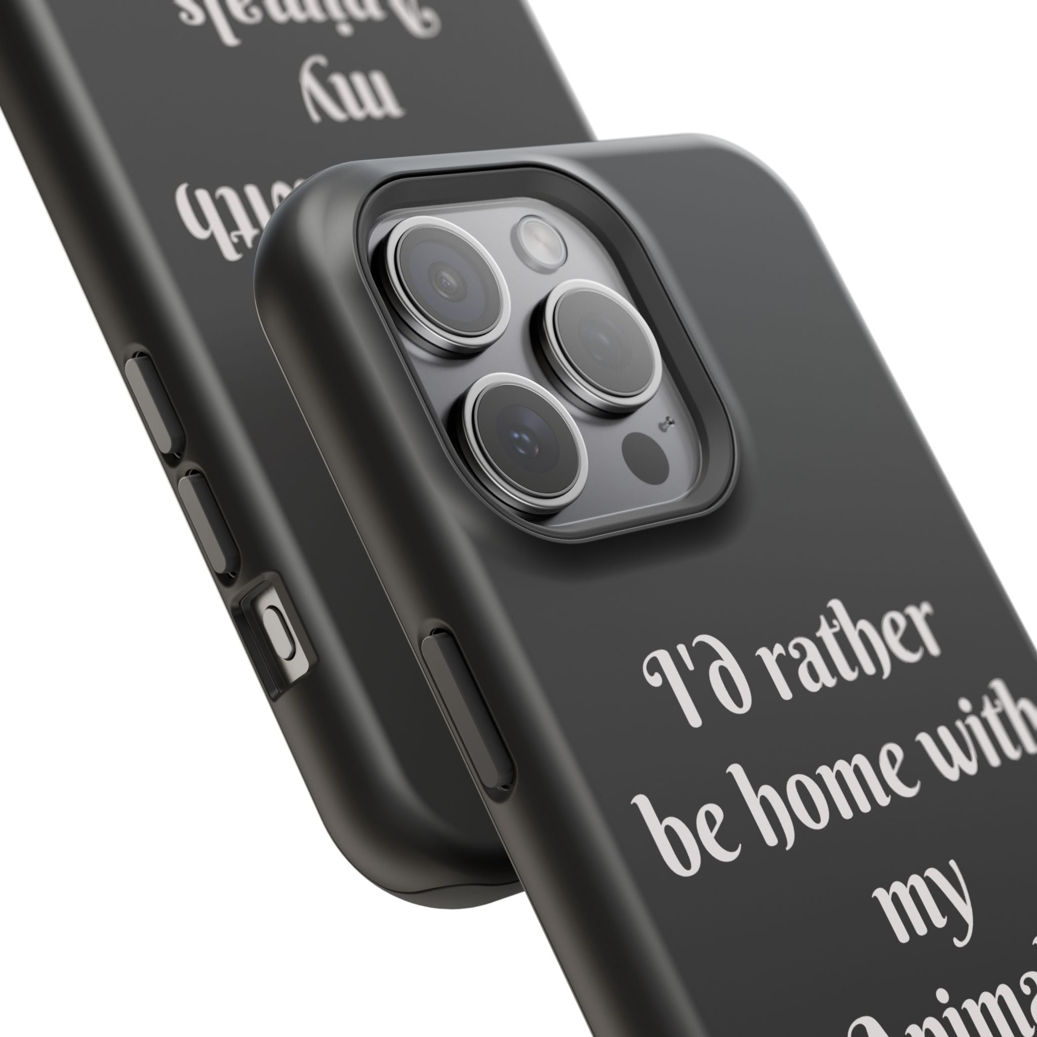 Creature Kingdom "I'd Rather Be Home With My Animals" Magnetic Phone Case