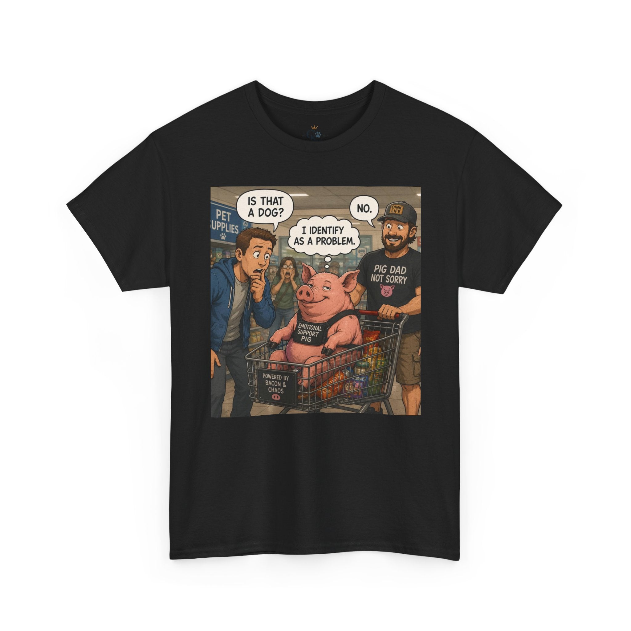 Creature Kingdom "I Identify as a Problem" Pig Tee