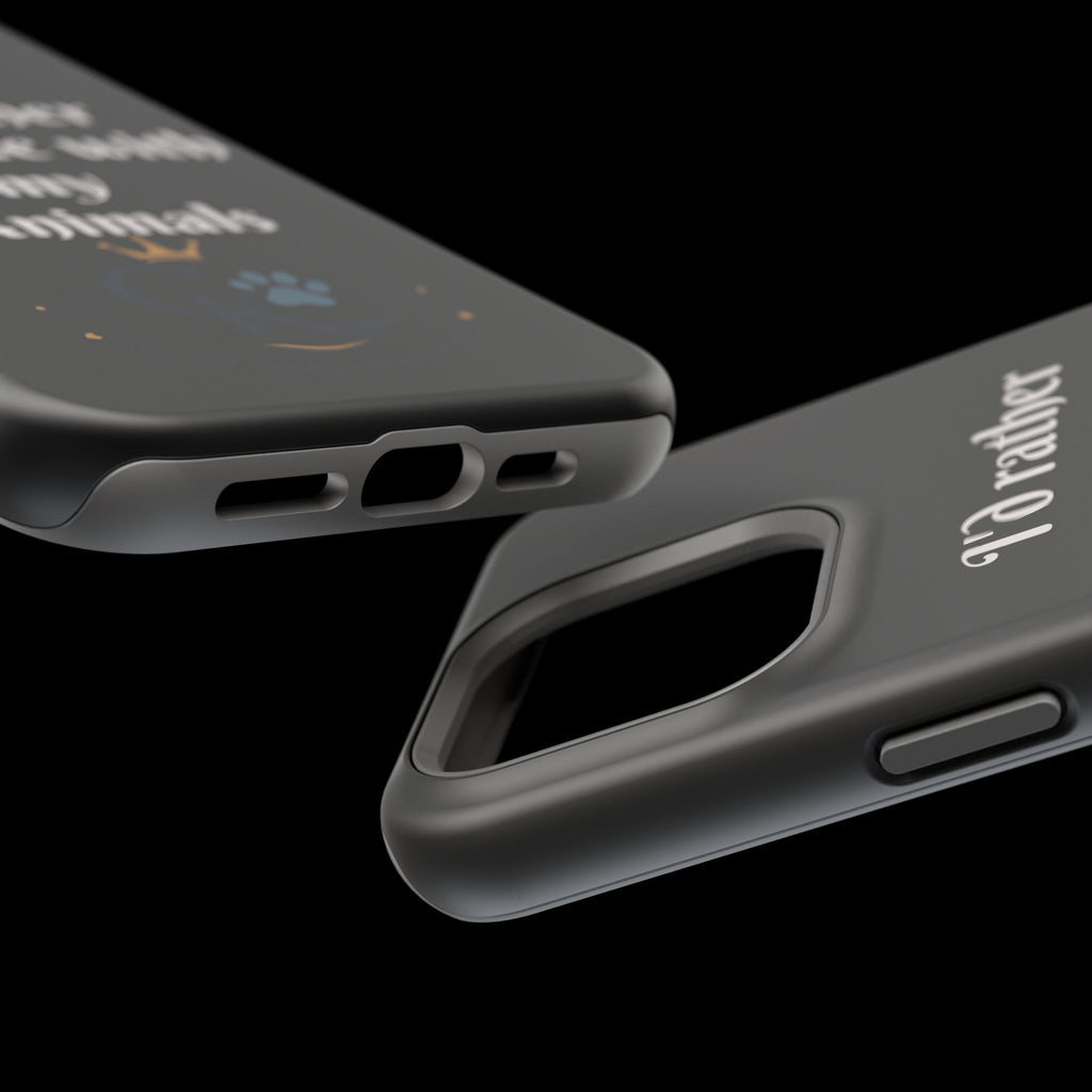 Creature Kingdom "I'd Rather Be Home With My Animals" Magnetic Phone Case