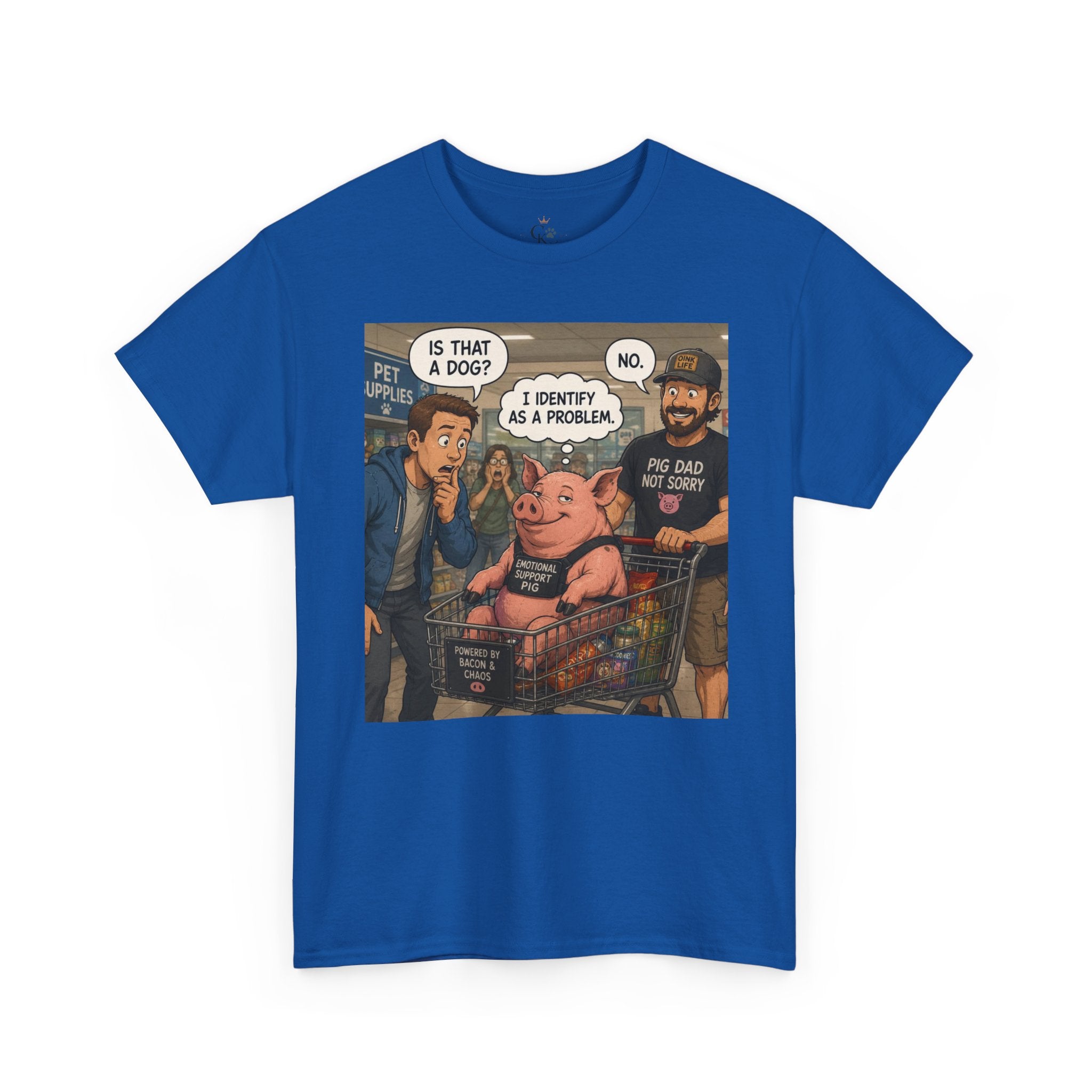 Creature Kingdom "I Identify as a Problem" Pig Tee