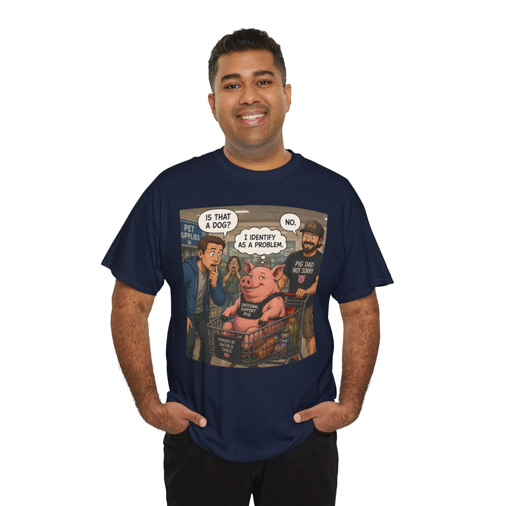 Creature Kingdom "I Identify as a Problem" Pig Tee