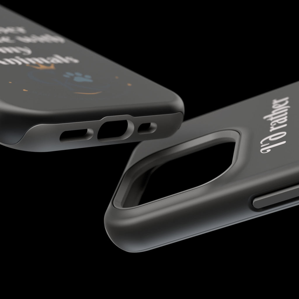 Creature Kingdom "I'd Rather Be Home With My Animals" Magnetic Phone Case