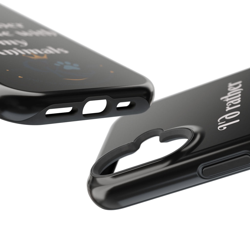 Creature Kingdom "I'd Rather Be Home With My Animals" Magnetic Phone Case