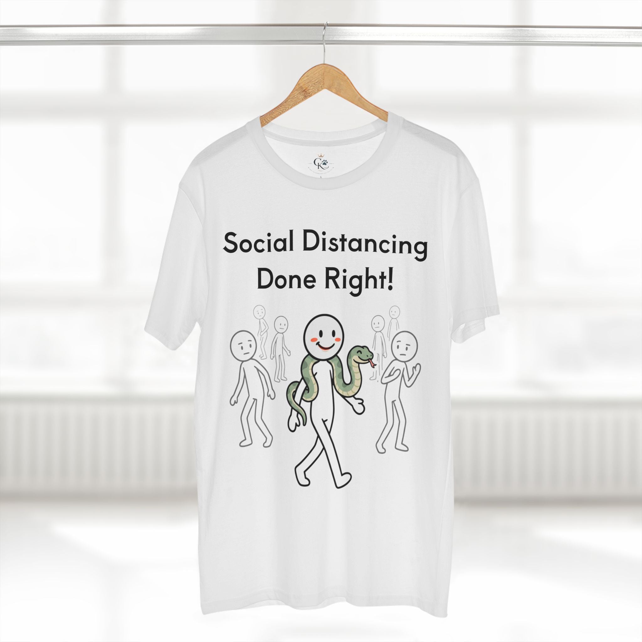 Creature Kingdom "Social Distancing Done Right!" Snake Tee