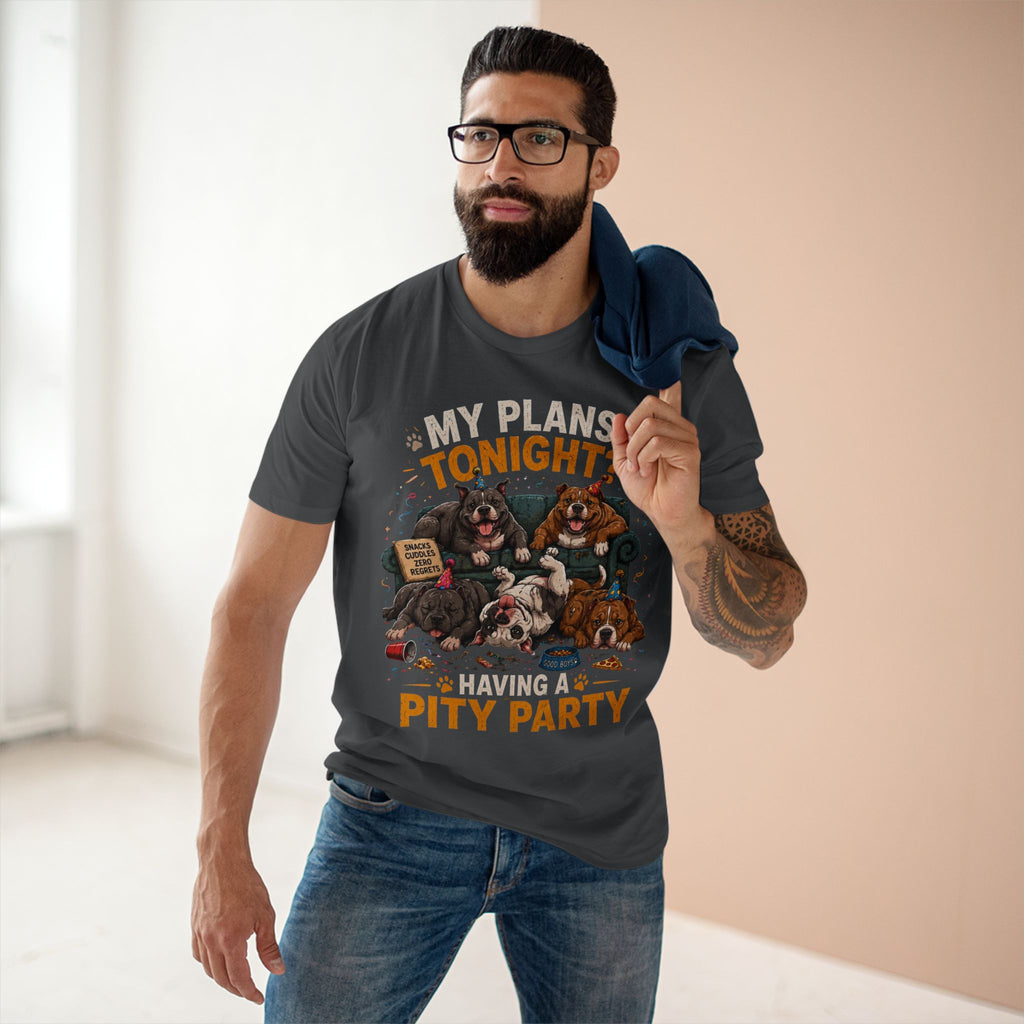 Creature Kingdom "My Plans Tonight? Having a PITY Party!" Pitbull Tee