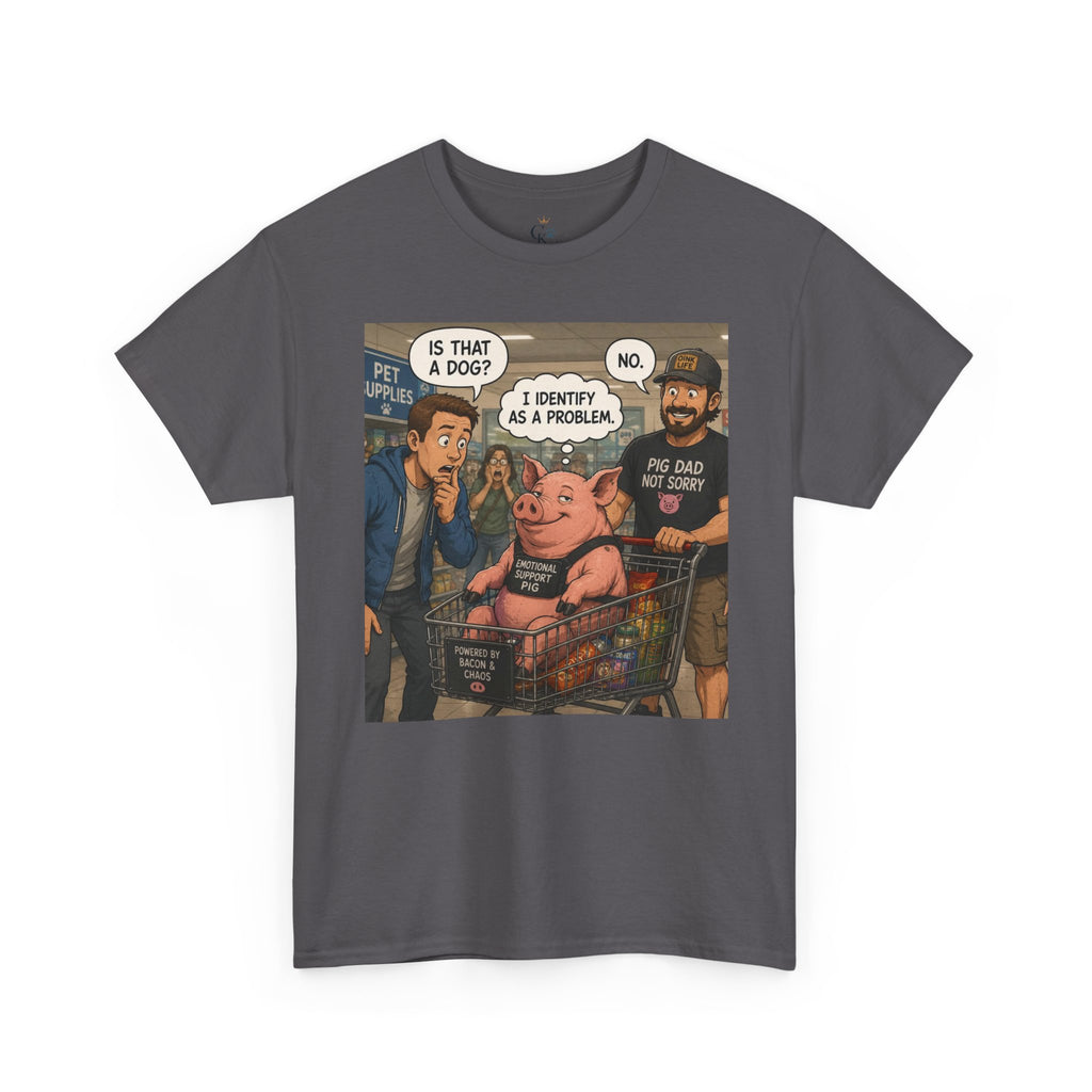 Creature Kingdom "I Identify as a Problem" Pig Tee