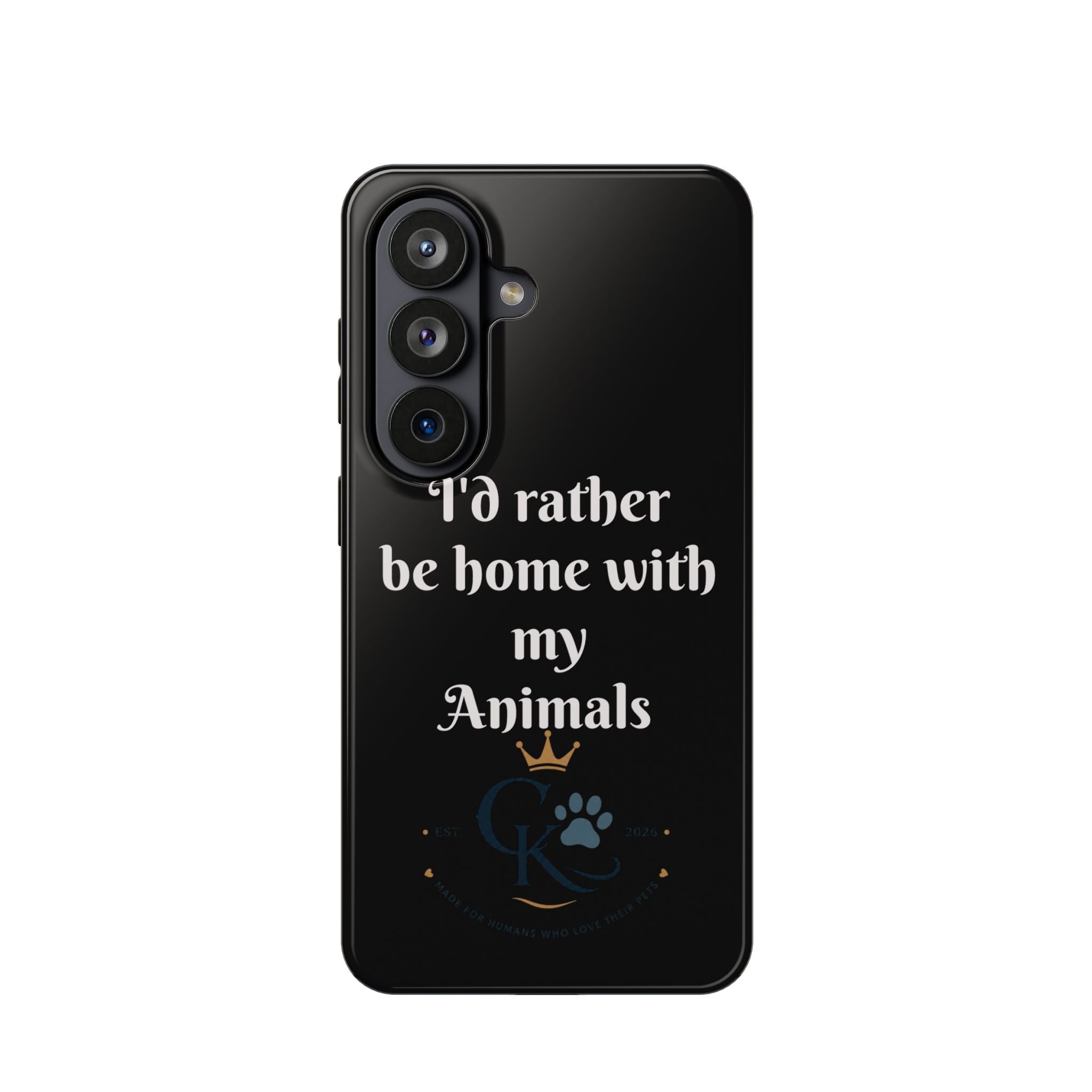 Creature Kingdom "I'd Rather Be Home With My Animals" Magnetic Phone Case
