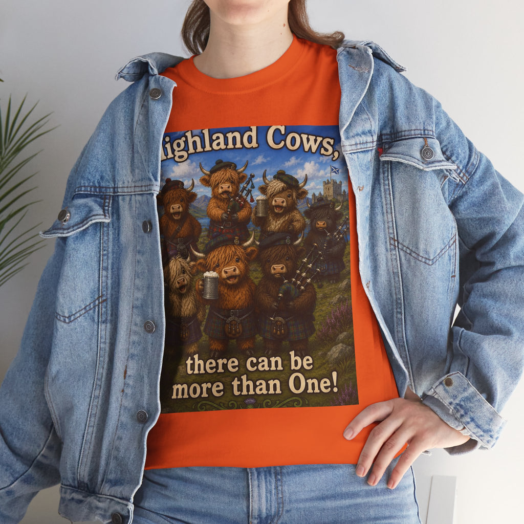 Creature Kingdom "Highlander Cows, There Can Be More Than One!" Highlander Cow Tee
