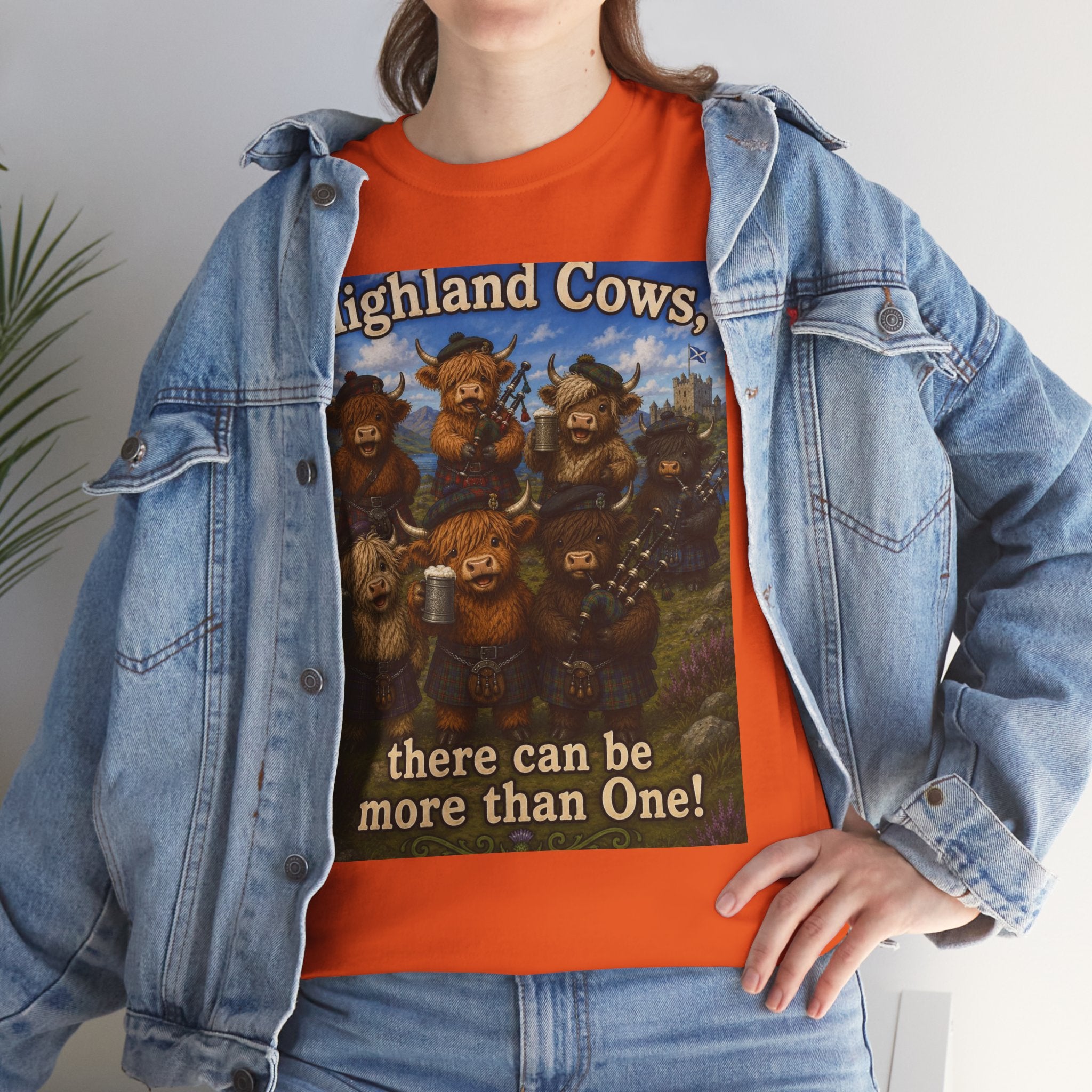 Creature Kingdom "Highlander Cows, There Can Be More Than One!" Highlander Cow Tee