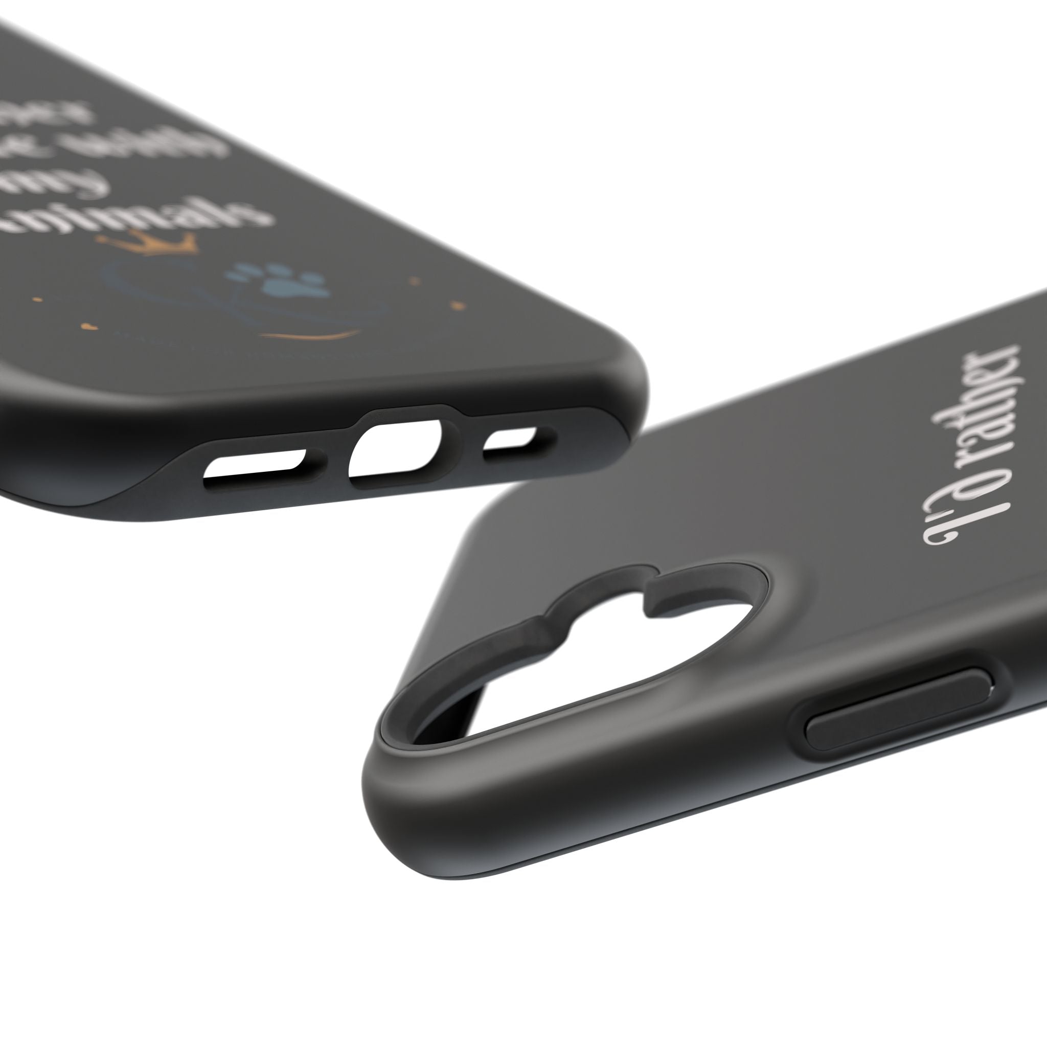 Creature Kingdom "I'd Rather Be Home With My Animals" Magnetic Phone Case