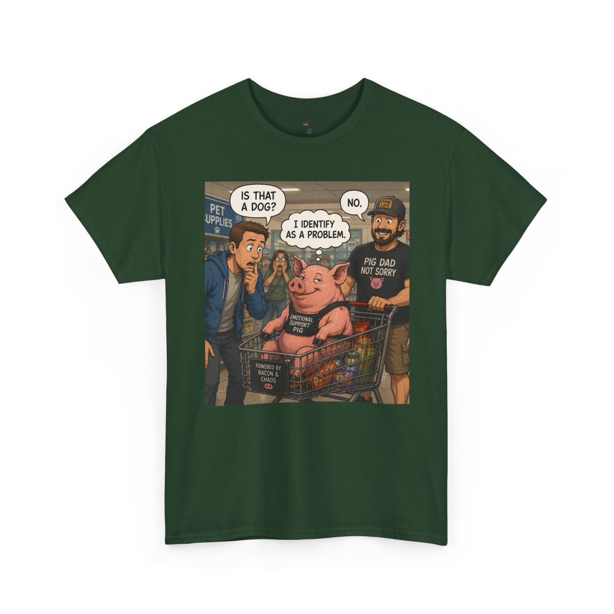Creature Kingdom "I Identify as a Problem" Pig Tee