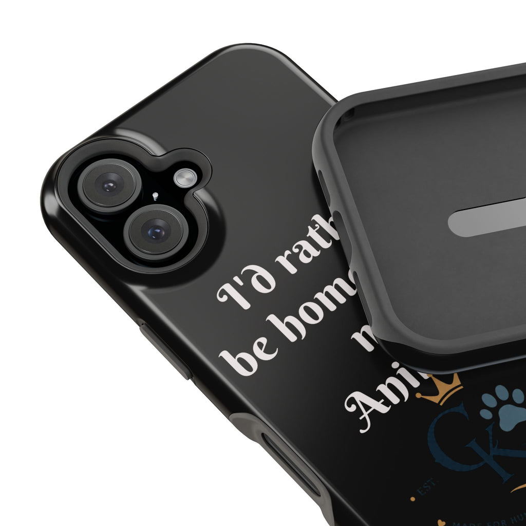 Creature Kingdom "I'd Rather Be Home With My Animals" Magnetic Phone Case