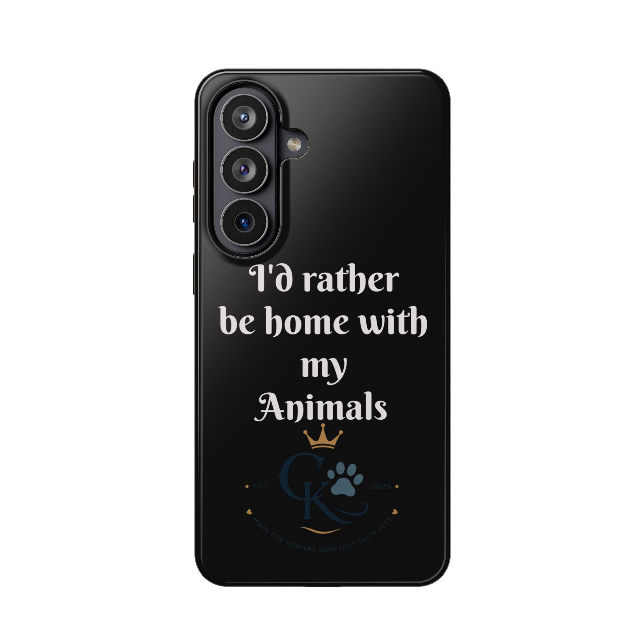 Creature Kingdom "I'd Rather Be Home With My Animals" Magnetic Phone Case