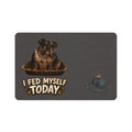 Creature Kingdom "I Fed Myself Today" Funny Pet Food Mat