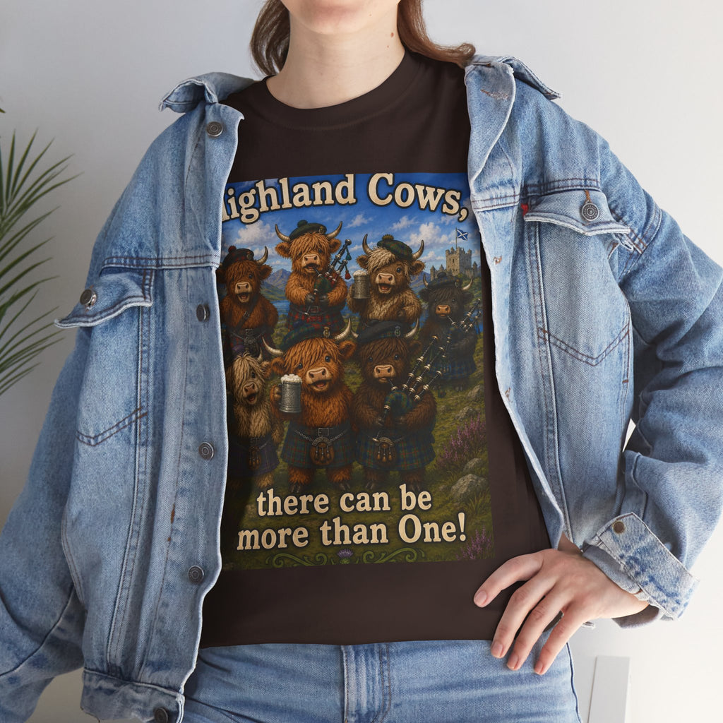 Creature Kingdom "Highlander Cows, There Can Be More Than One!" Highlander Cow Tee