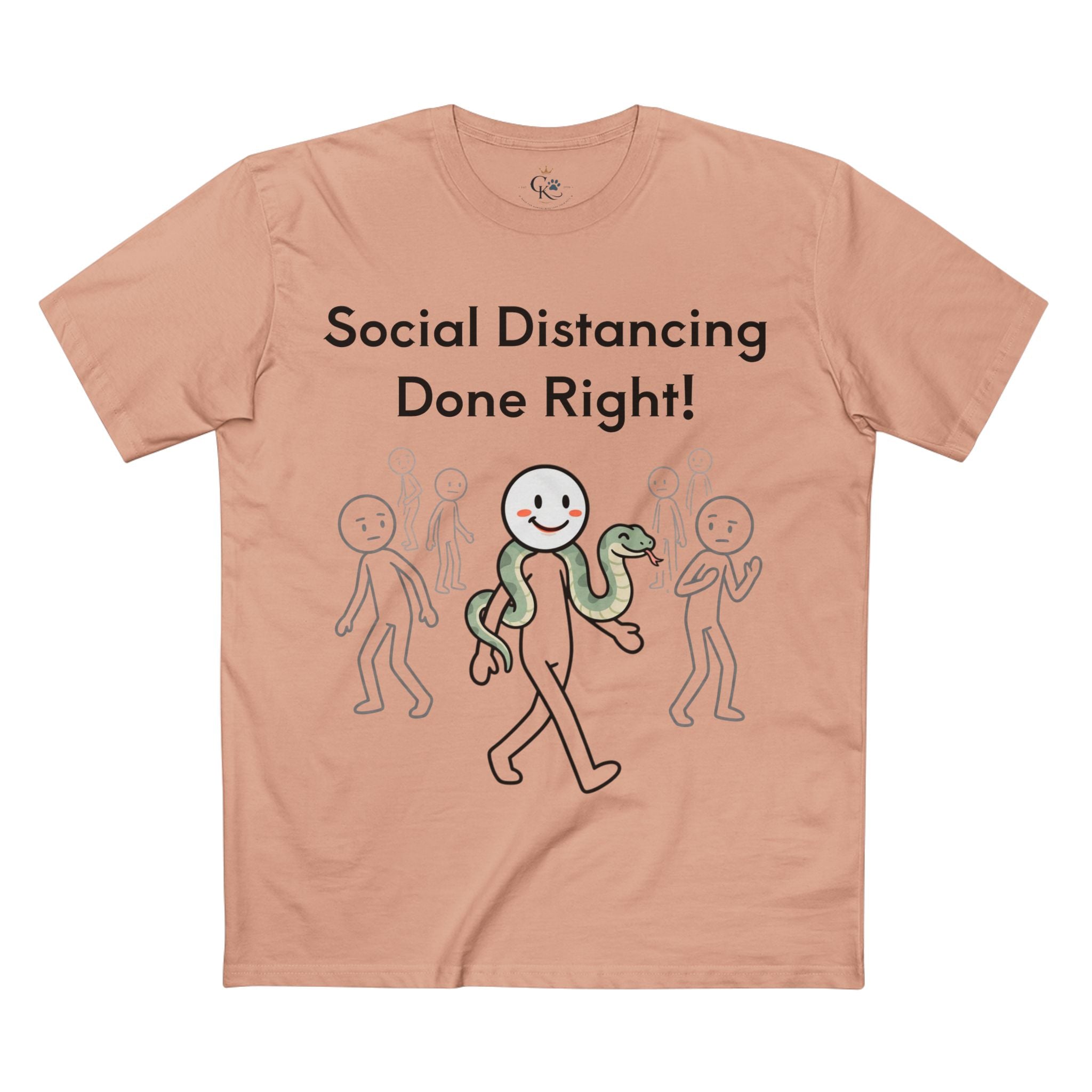 Creature Kingdom "Social Distancing Done Right!" Snake Tee