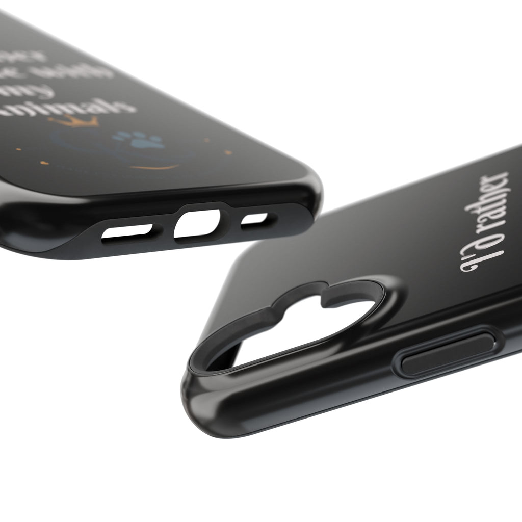 Creature Kingdom "I'd Rather Be Home With My Animals" Magnetic Phone Case