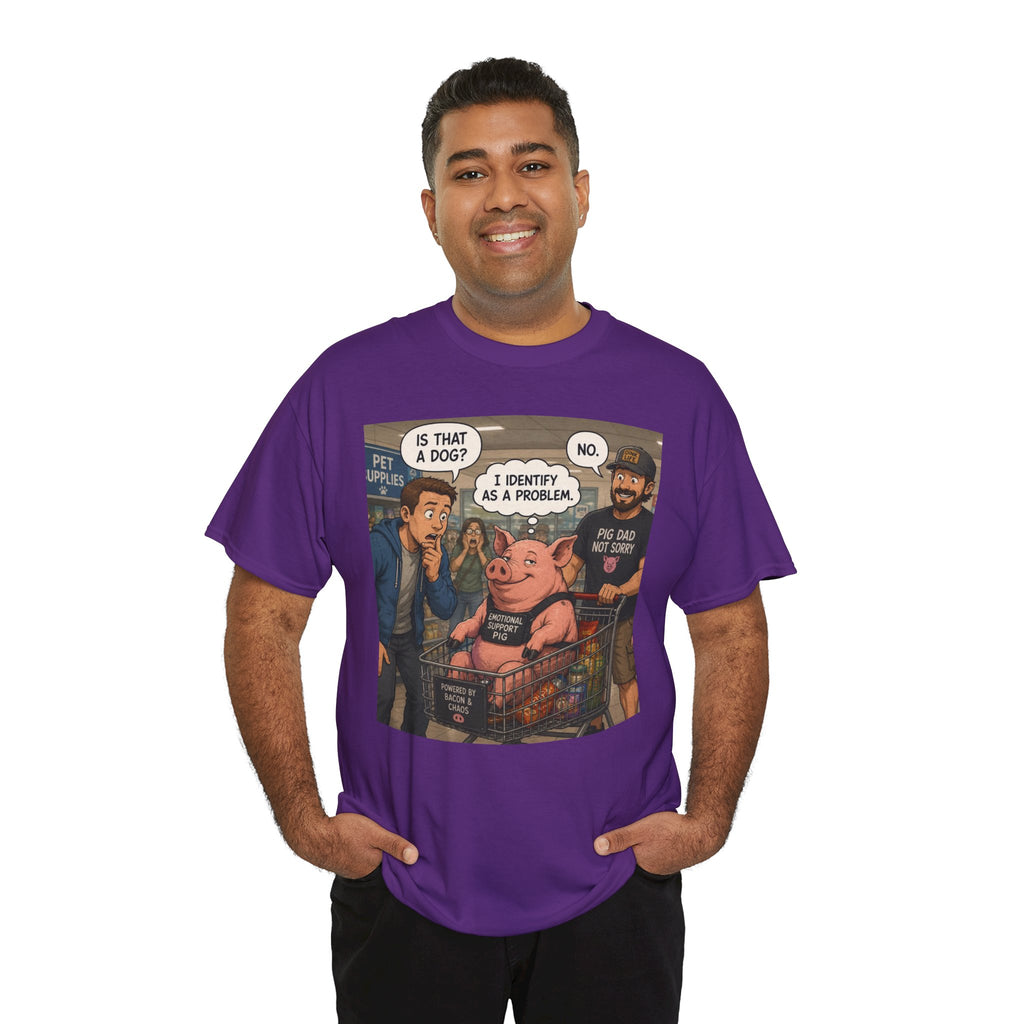 Creature Kingdom "I Identify as a Problem" Pig Tee