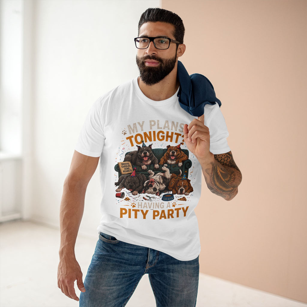Creature Kingdom "My Plans Tonight? Having a PITY Party!" Pitbull Tee