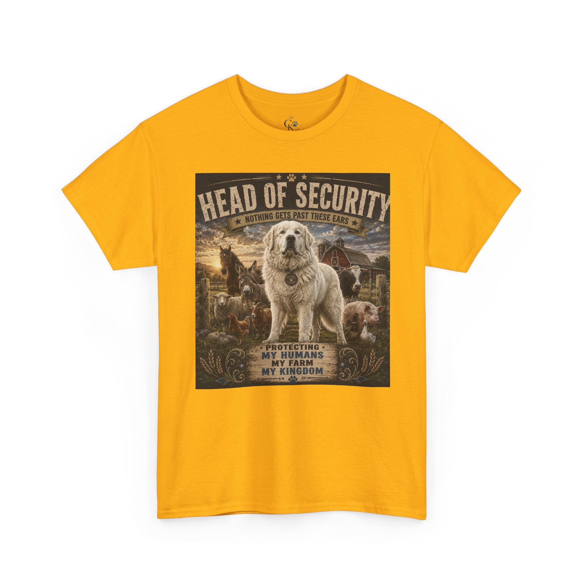 "Head of Security" Great Pyrenees Tee
