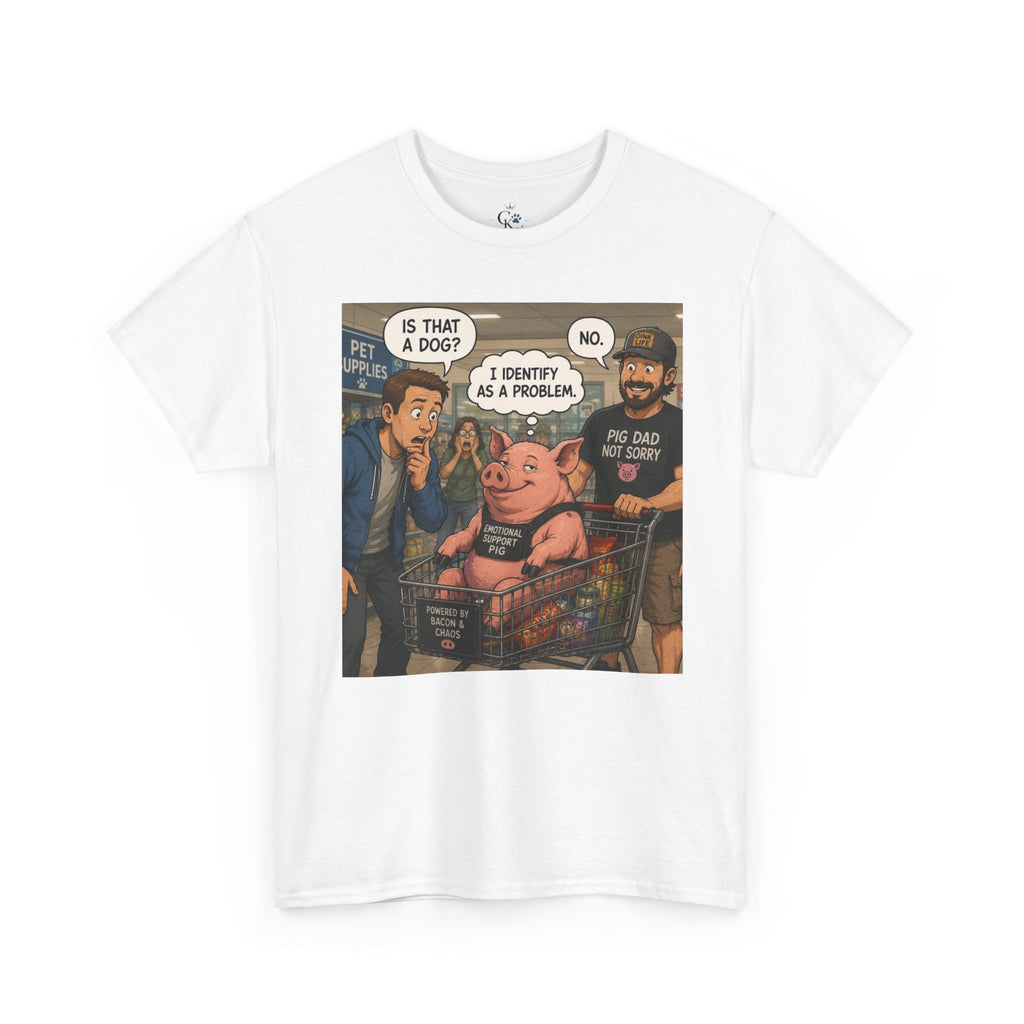 Creature Kingdom "I Identify as a Problem" Pig Tee