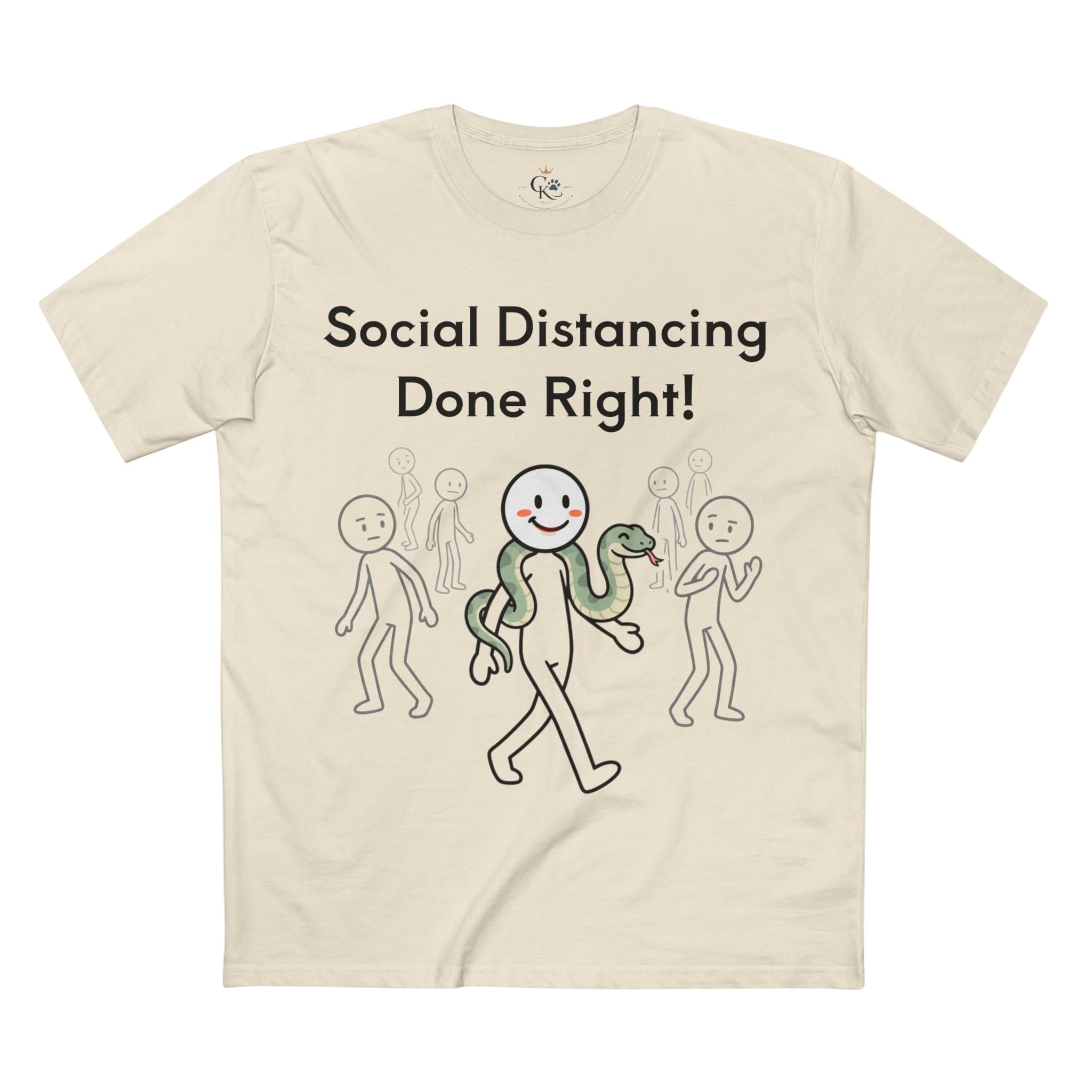 Creature Kingdom "Social Distancing Done Right!" Snake Tee