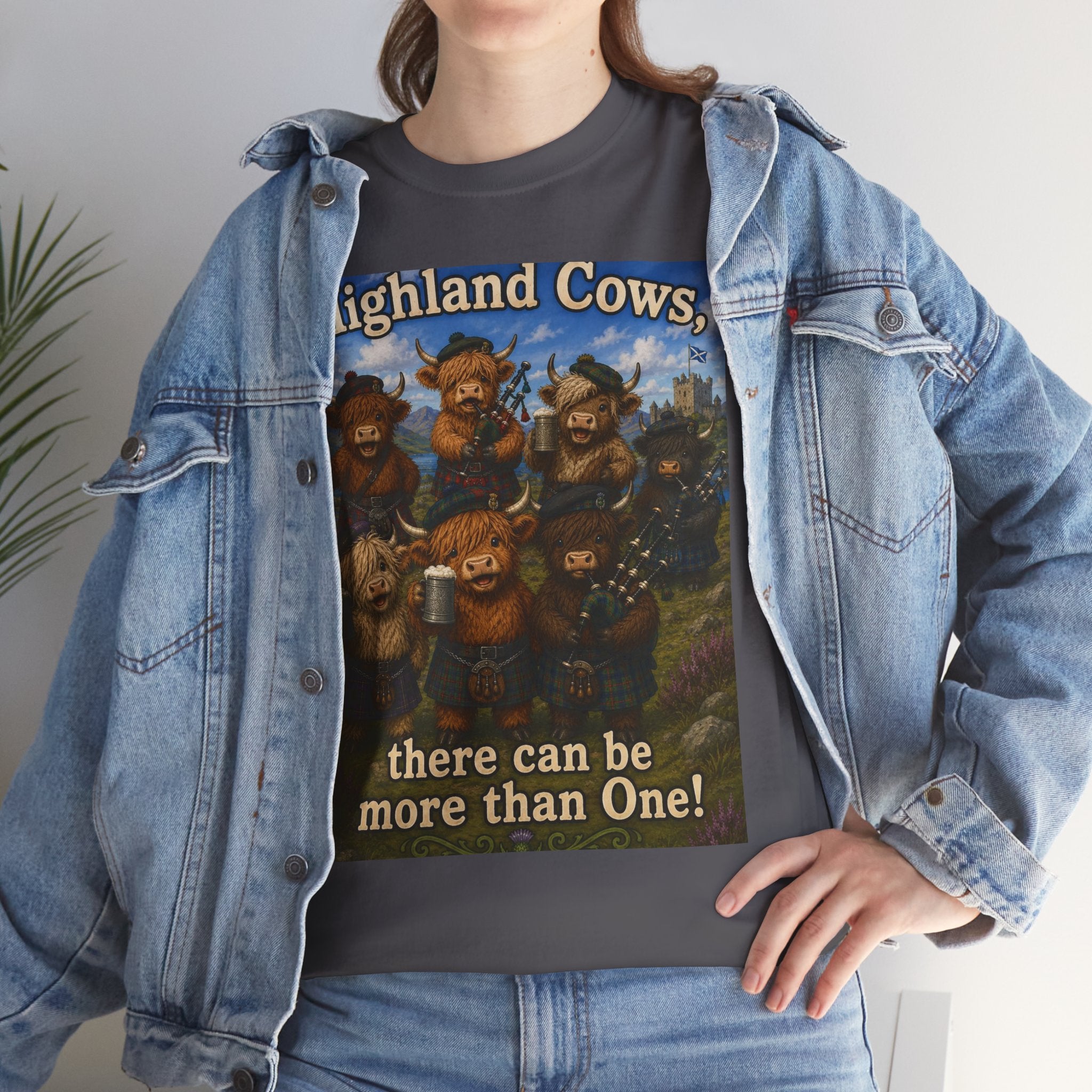 Creature Kingdom "Highlander Cows, There Can Be More Than One!" Highlander Cow Tee