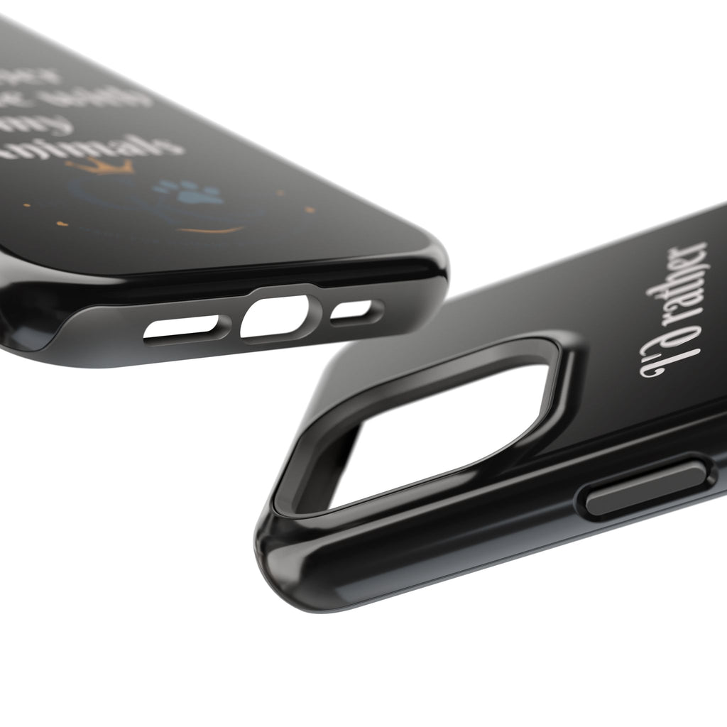 Creature Kingdom "I'd Rather Be Home With My Animals" Magnetic Phone Case