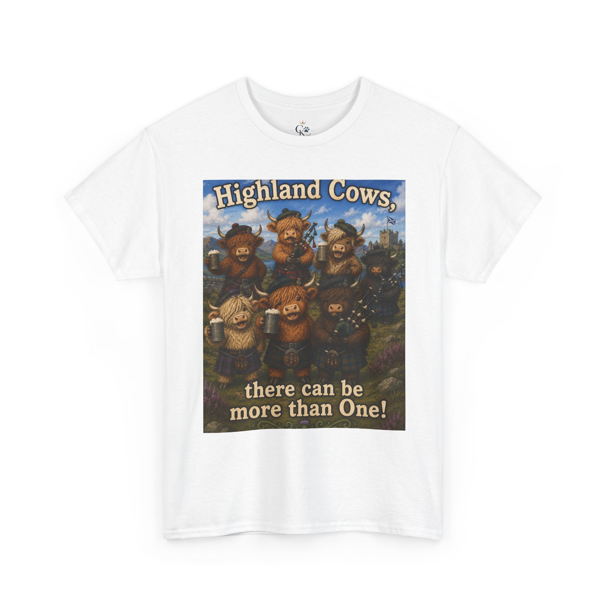 Creature Kingdom "Highlander Cows, There Can Be More Than One!" Highlander Cow Tee