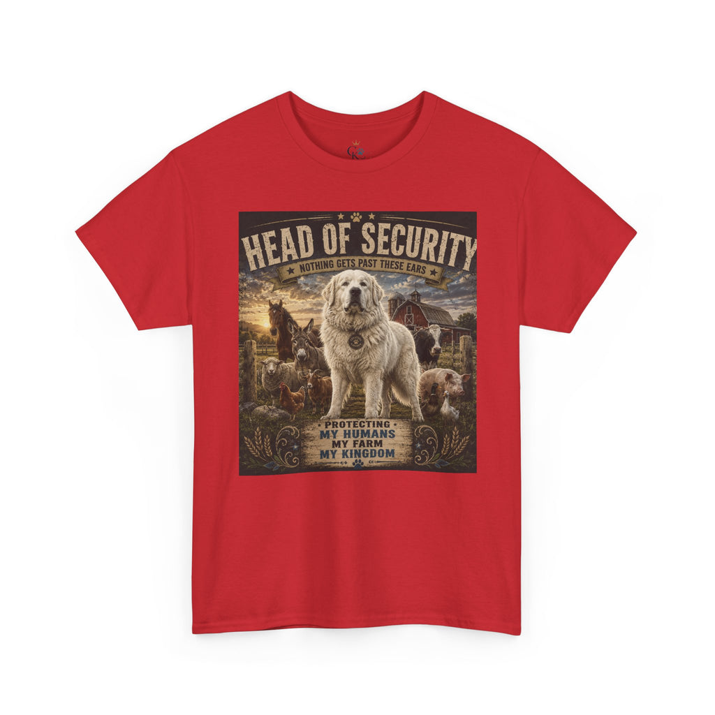 "Head of Security" Great Pyrenees Tee