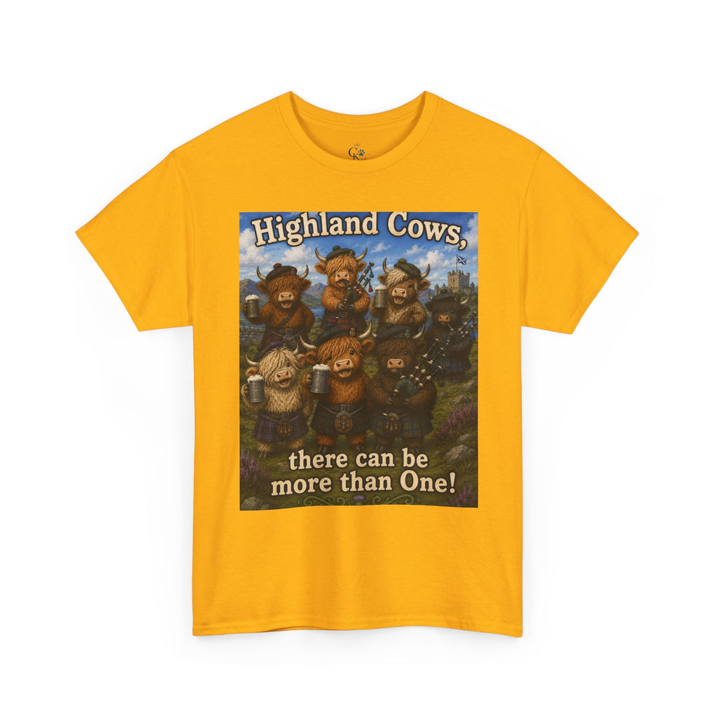 Creature Kingdom "Highlander Cows, There Can Be More Than One!" Highlander Cow Tee