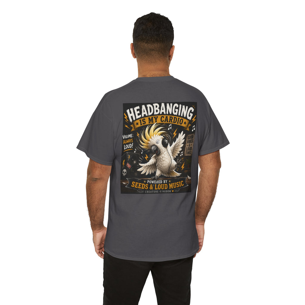 Creature Kingdom "Headbanging Is My Cardio" Cockatoo Tee