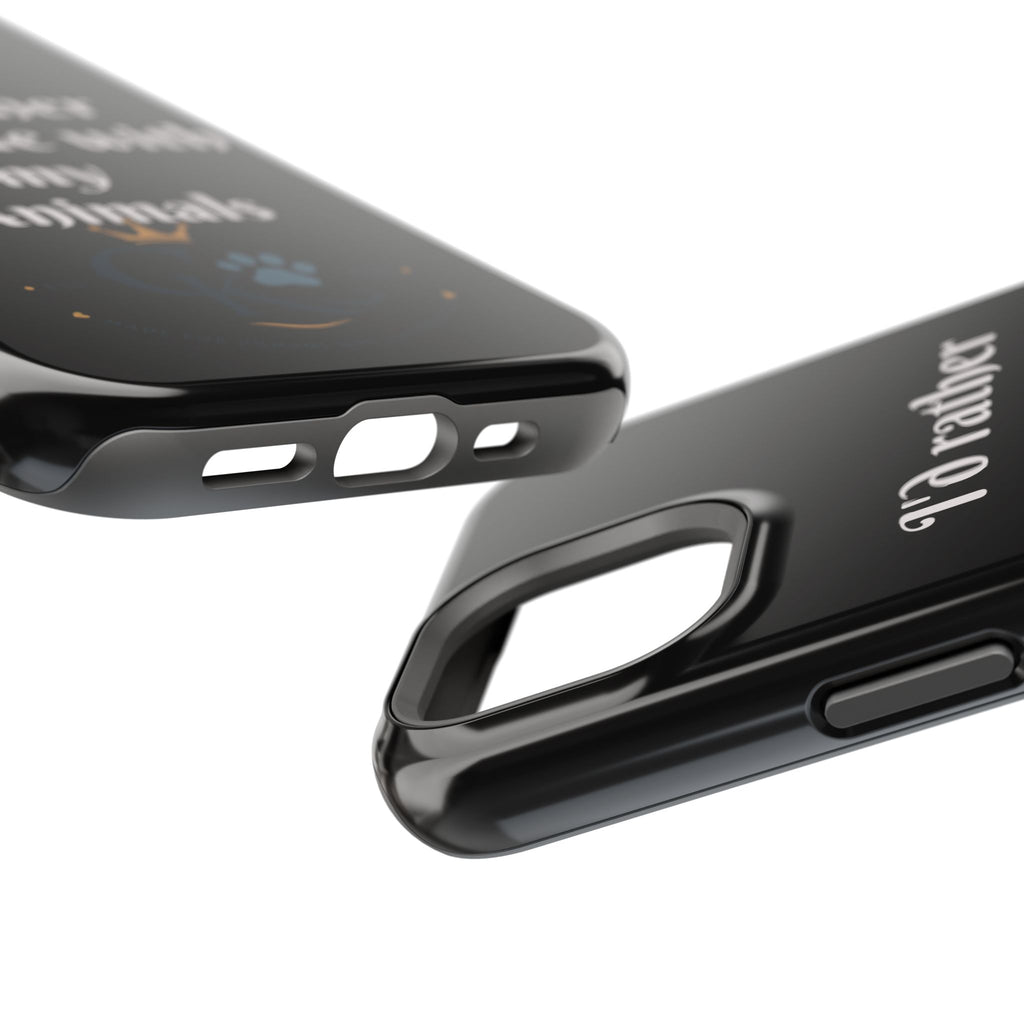 Creature Kingdom "I'd Rather Be Home With My Animals" Magnetic Phone Case