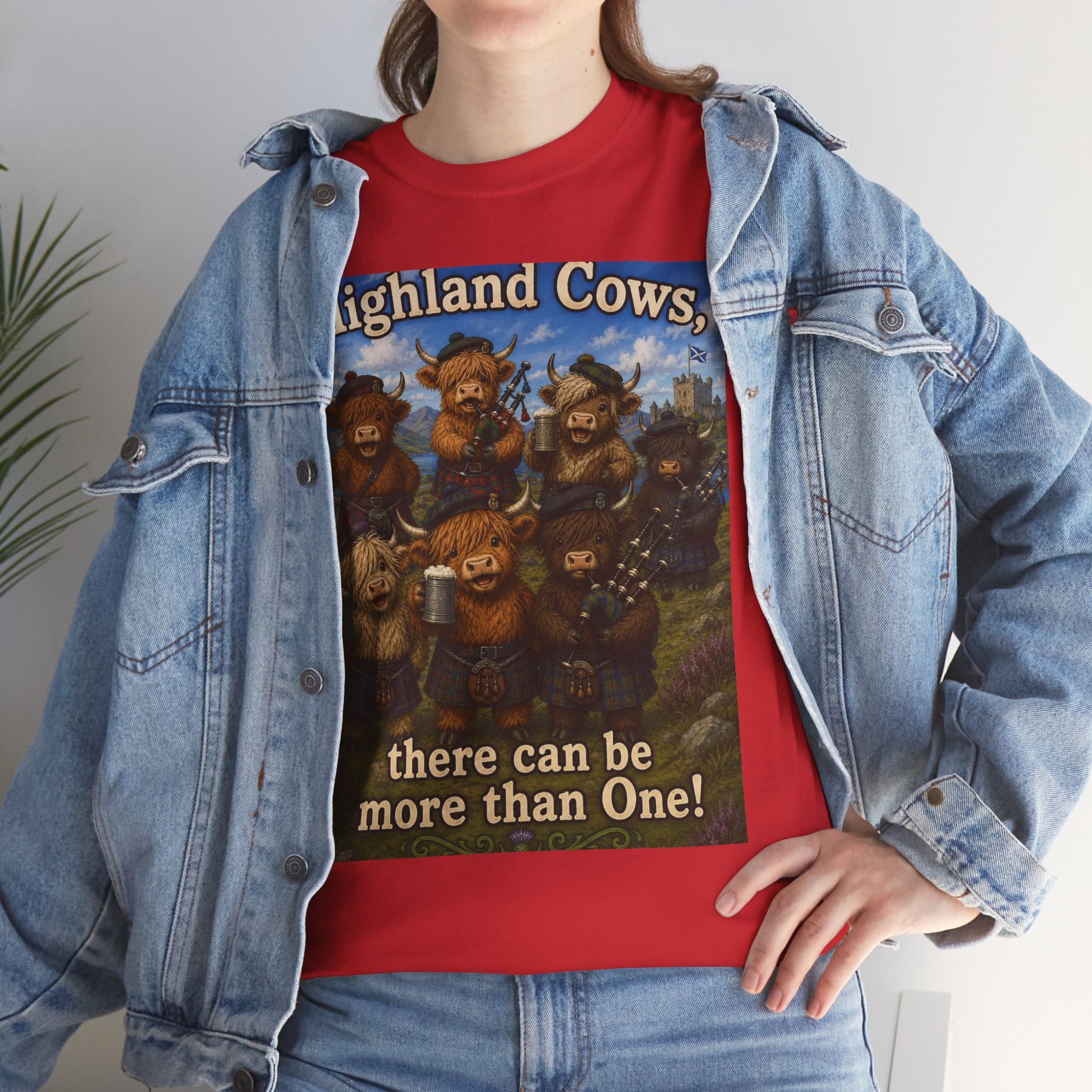 Creature Kingdom "Highlander Cows, There Can Be More Than One!" Highlander Cow Tee