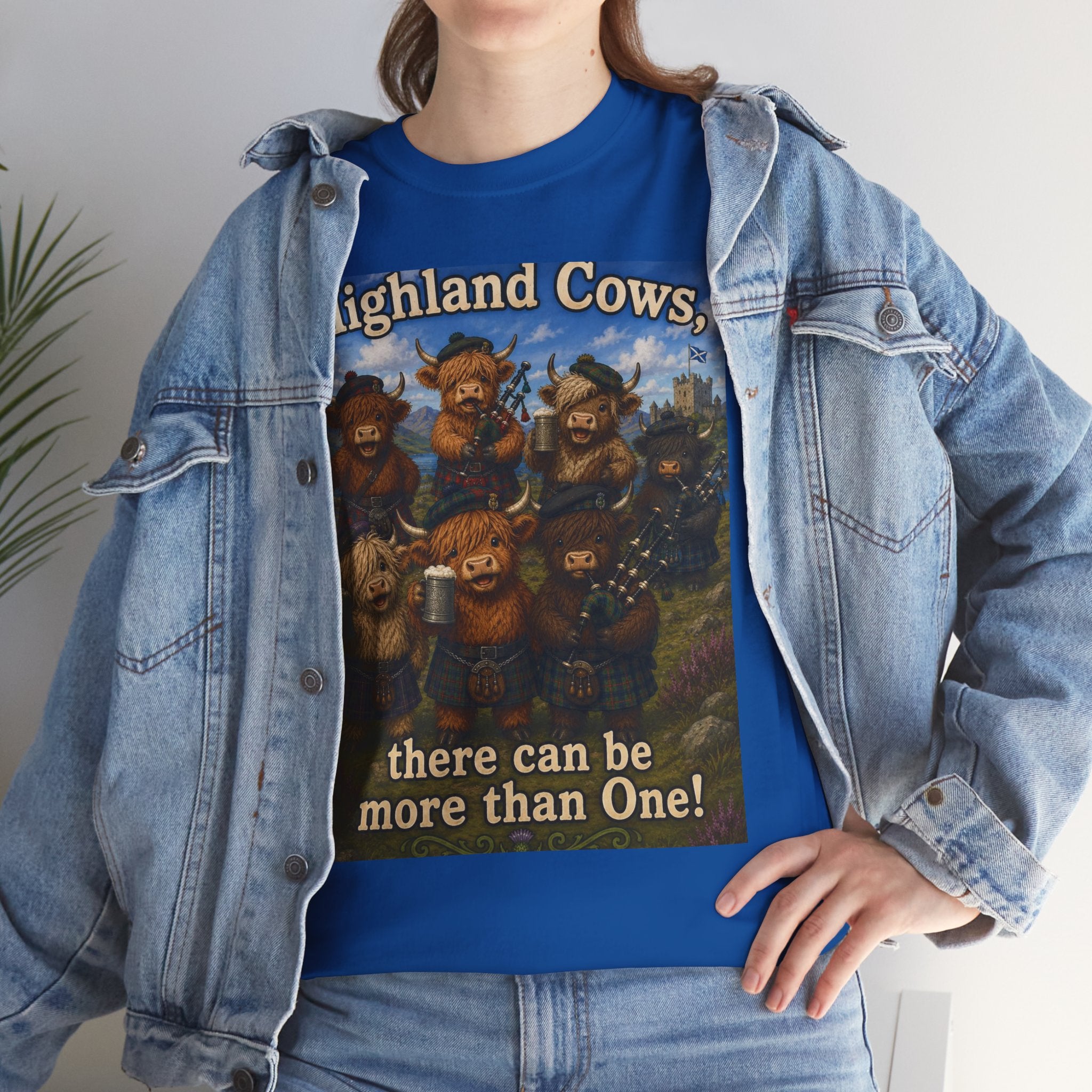 Creature Kingdom "Highlander Cows, There Can Be More Than One!" Highlander Cow Tee