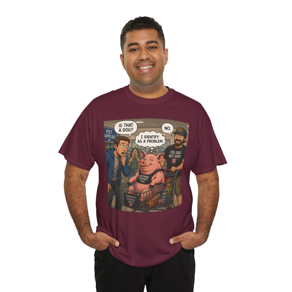 Creature Kingdom "I Identify as a Problem" Pig Tee