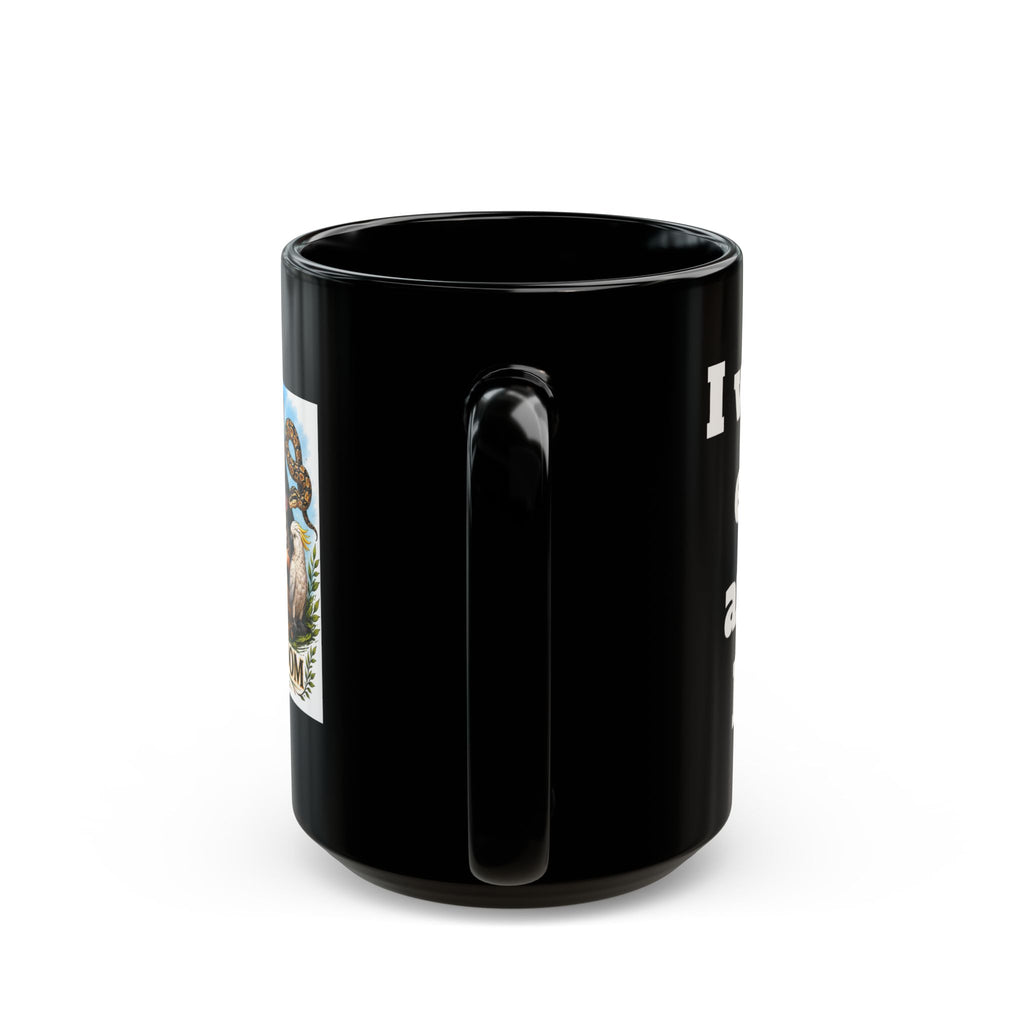 Creature Kingdom Black Mug — Animal Lover Coffee Cup (11oz/15oz)