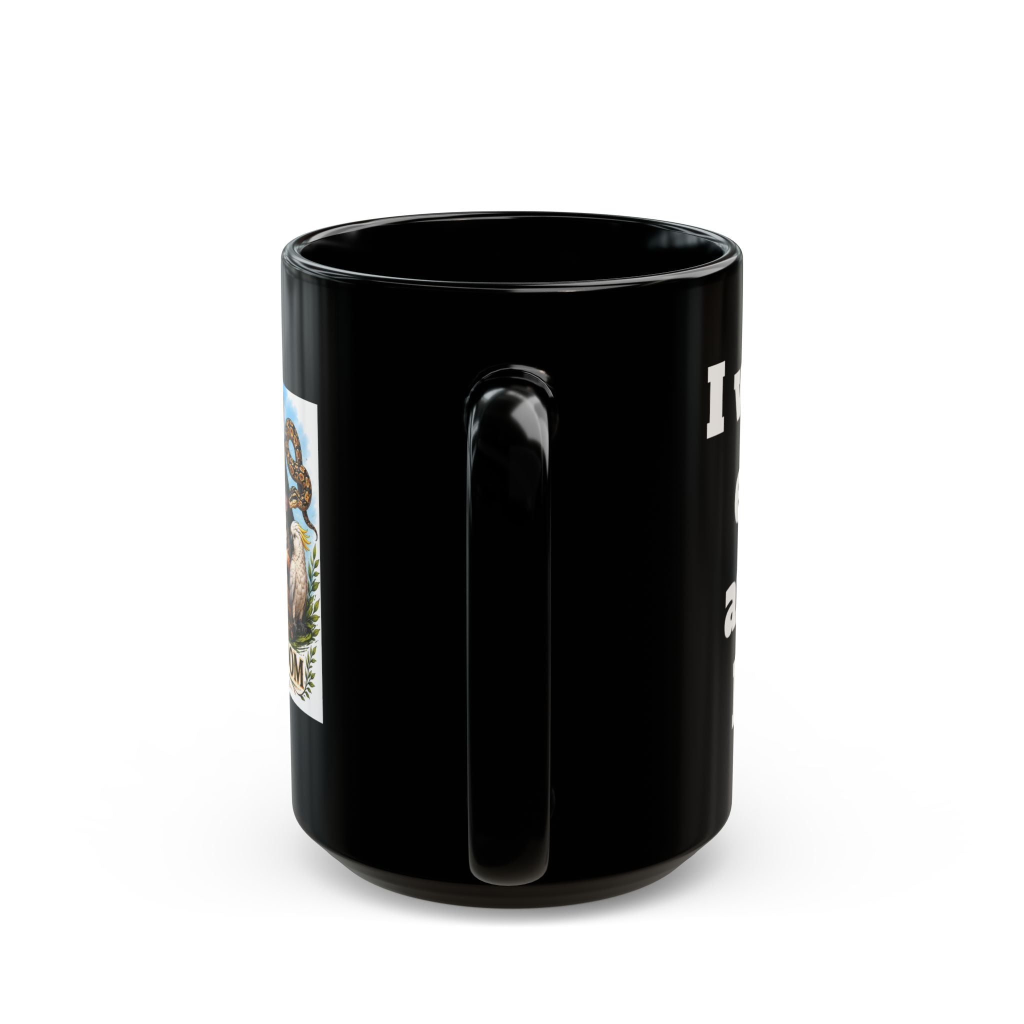 Creature Kingdom Black Mug — Animal Lover Coffee Cup (11oz/15oz)