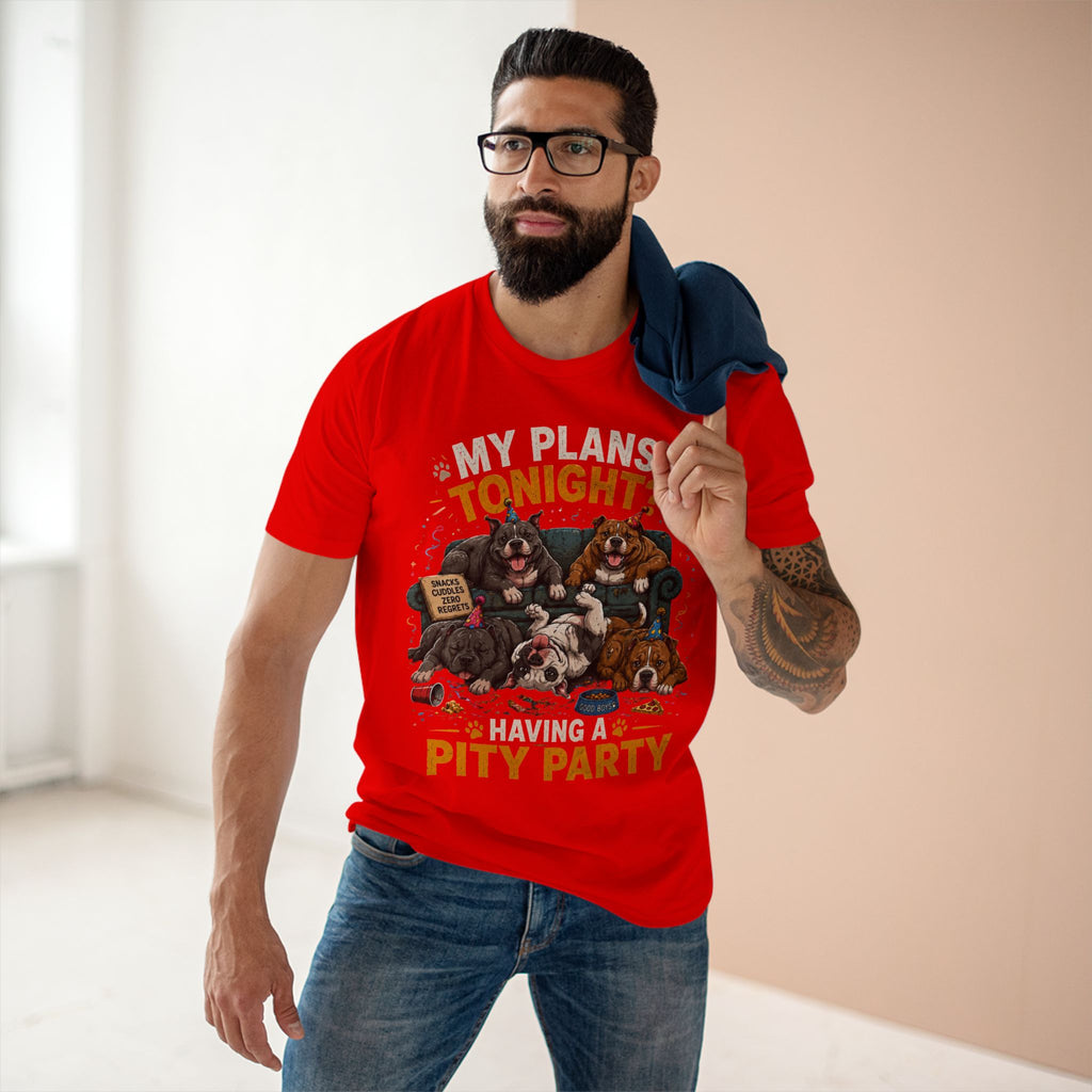 Creature Kingdom "My Plans Tonight? Having a PITY Party!" Pitbull Tee